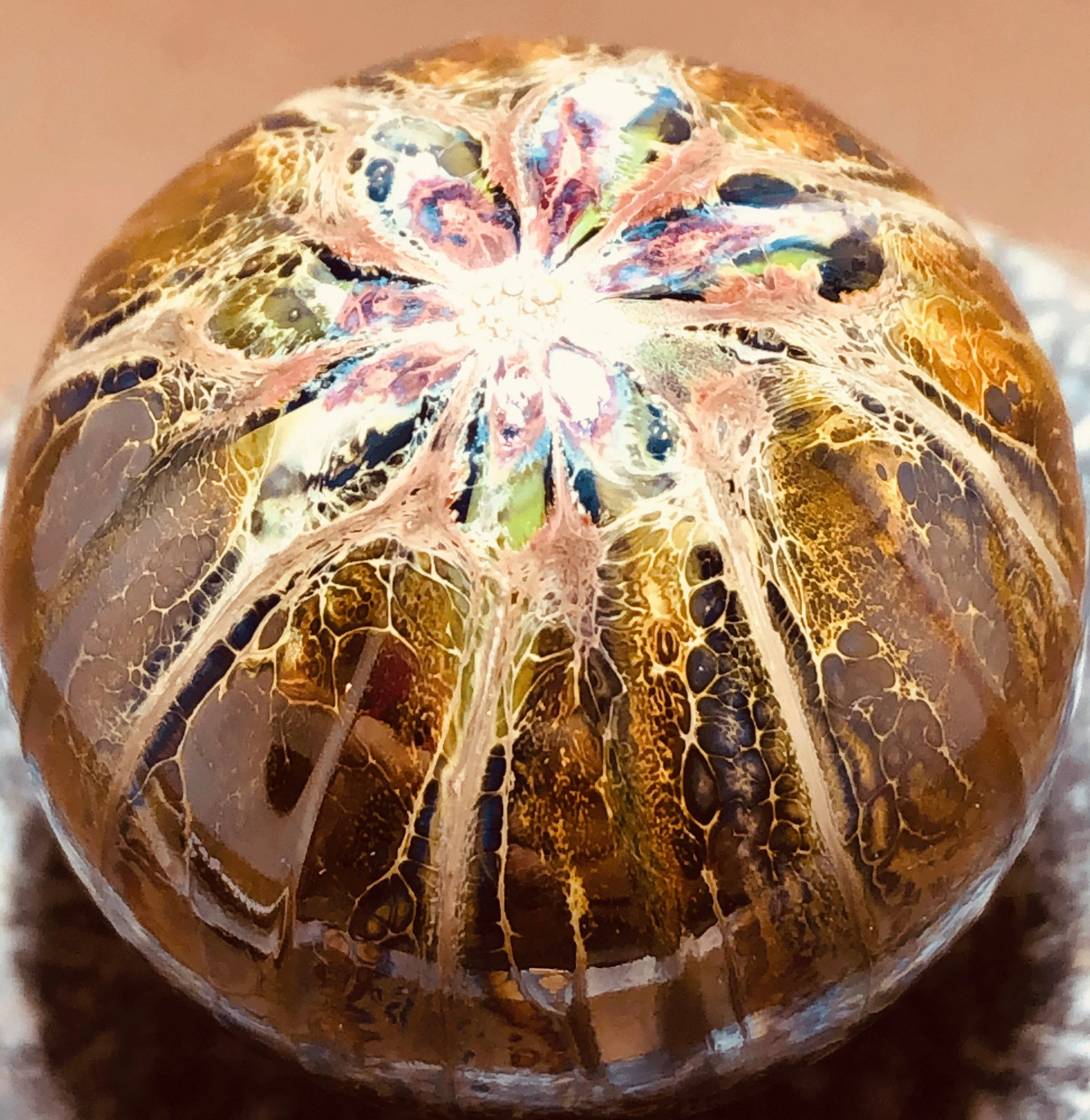 Aftermath blown glass sphere by Diane Brinton Flow Studio Design.jpg