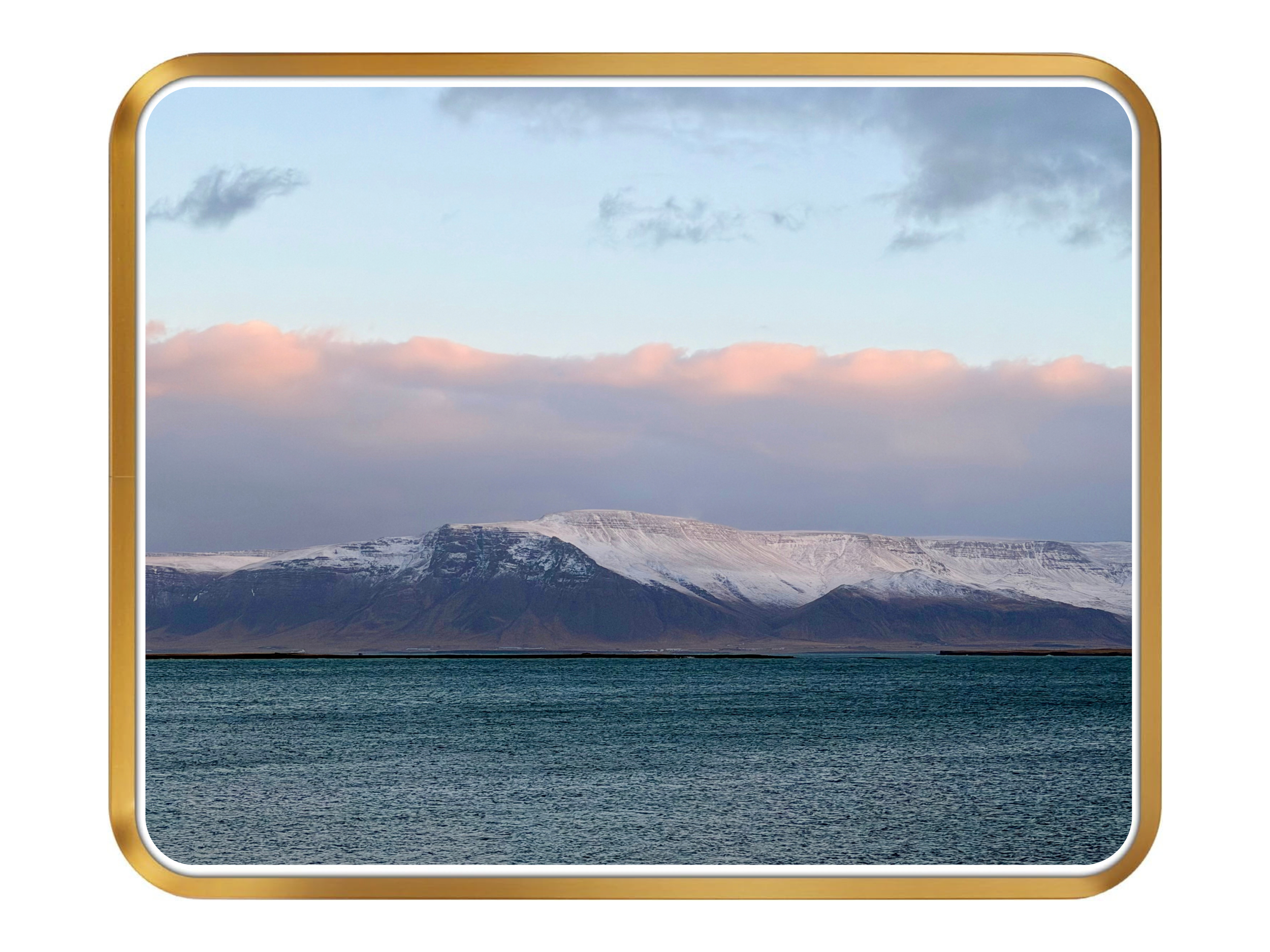 Faxaflói & Mount Esja from Grandi, Reykjavík Full.png