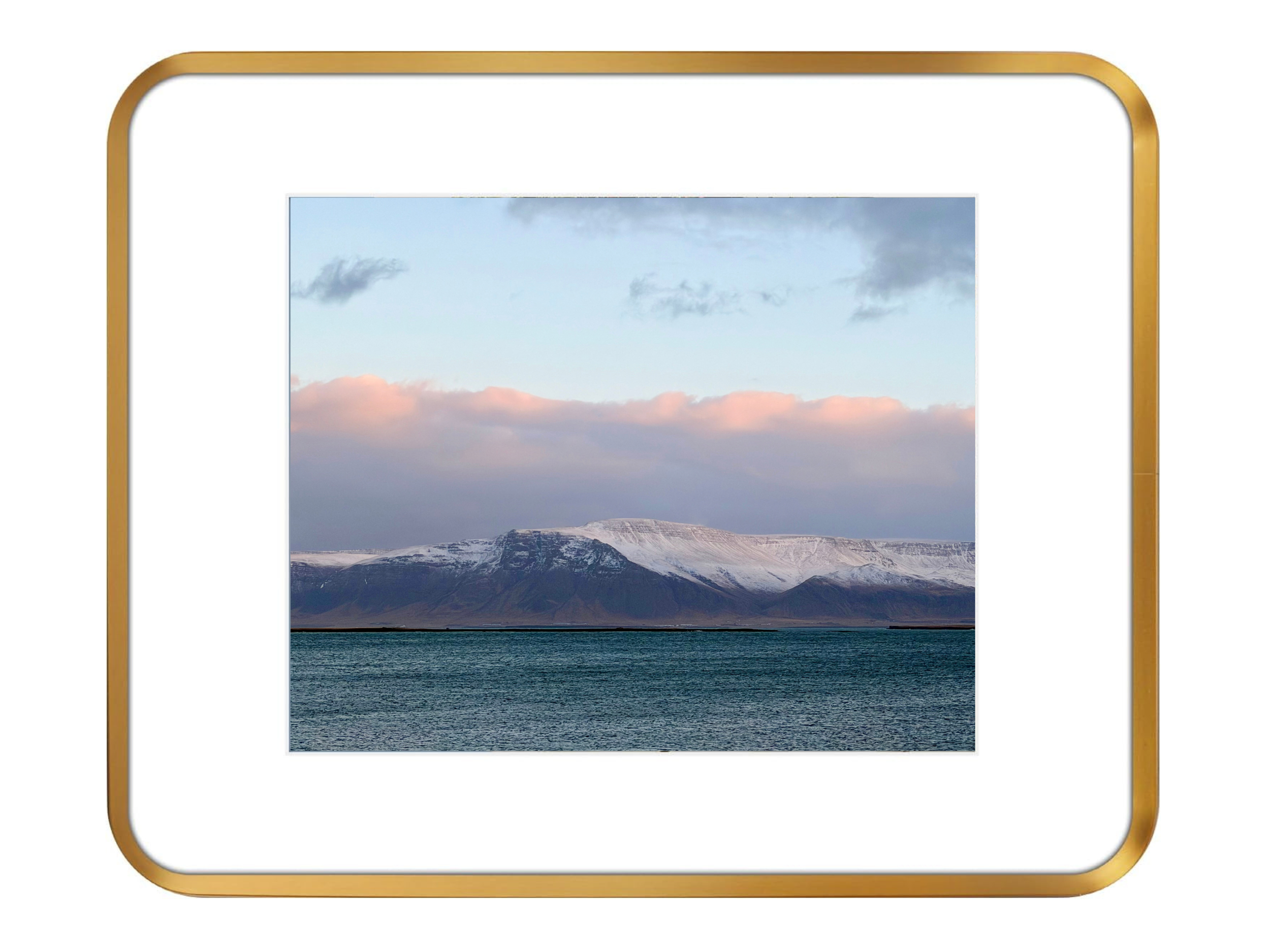 Faxaflói & Mount Esja from Grandi, Reykjavík