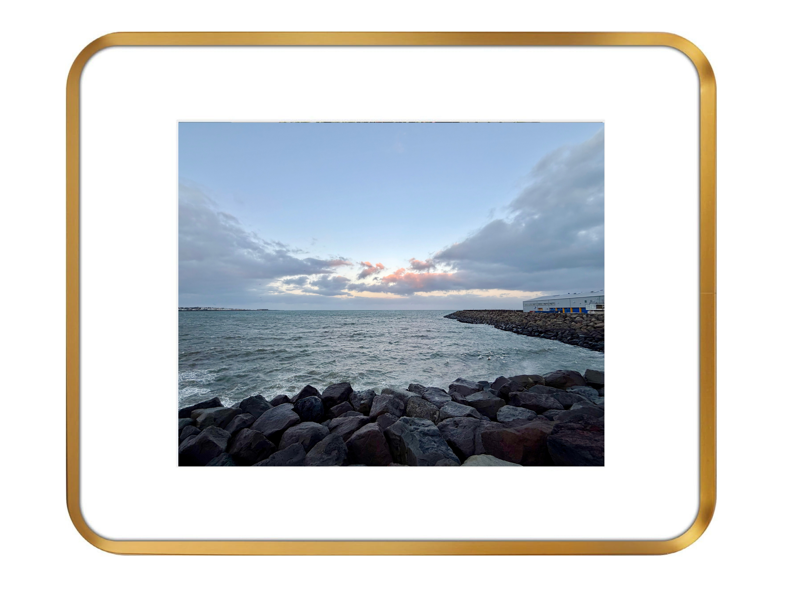 Breakwater on Faxaflói, Reykjavík