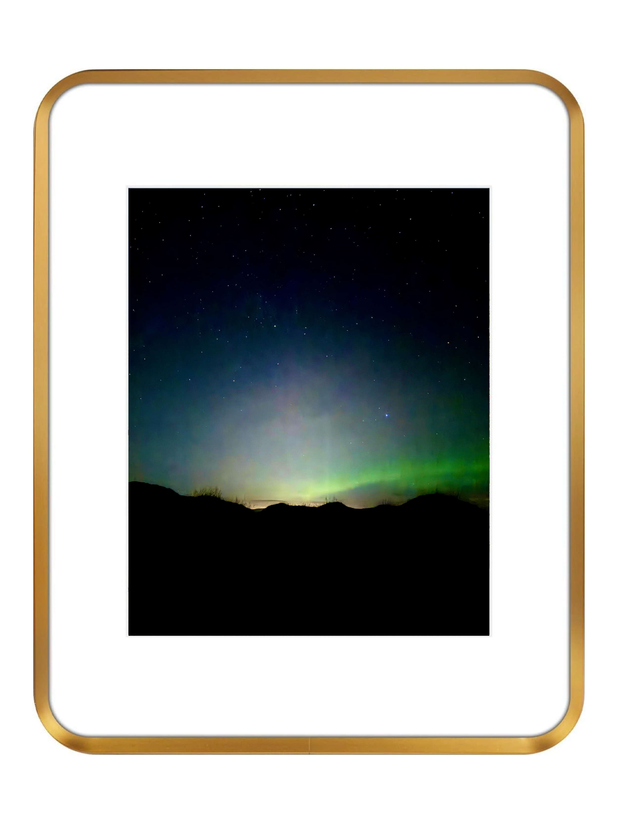 Aurora Over Black Sand Dunes Full