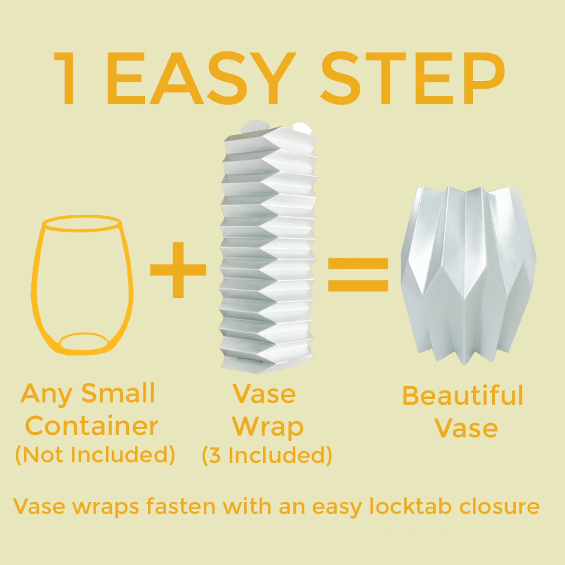 Silver Paper Flower Vase