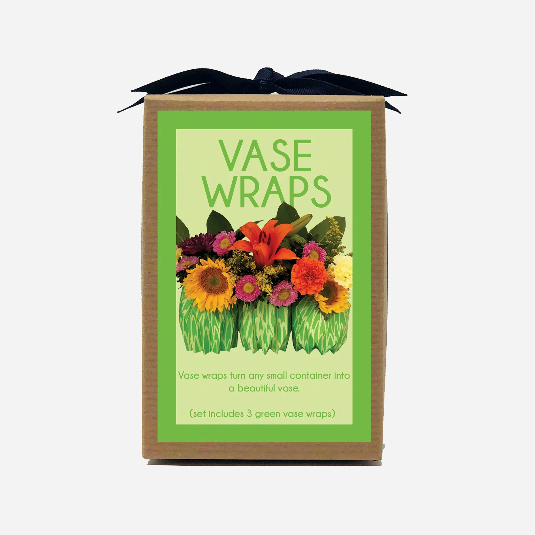 Green Paper Flower Vase
