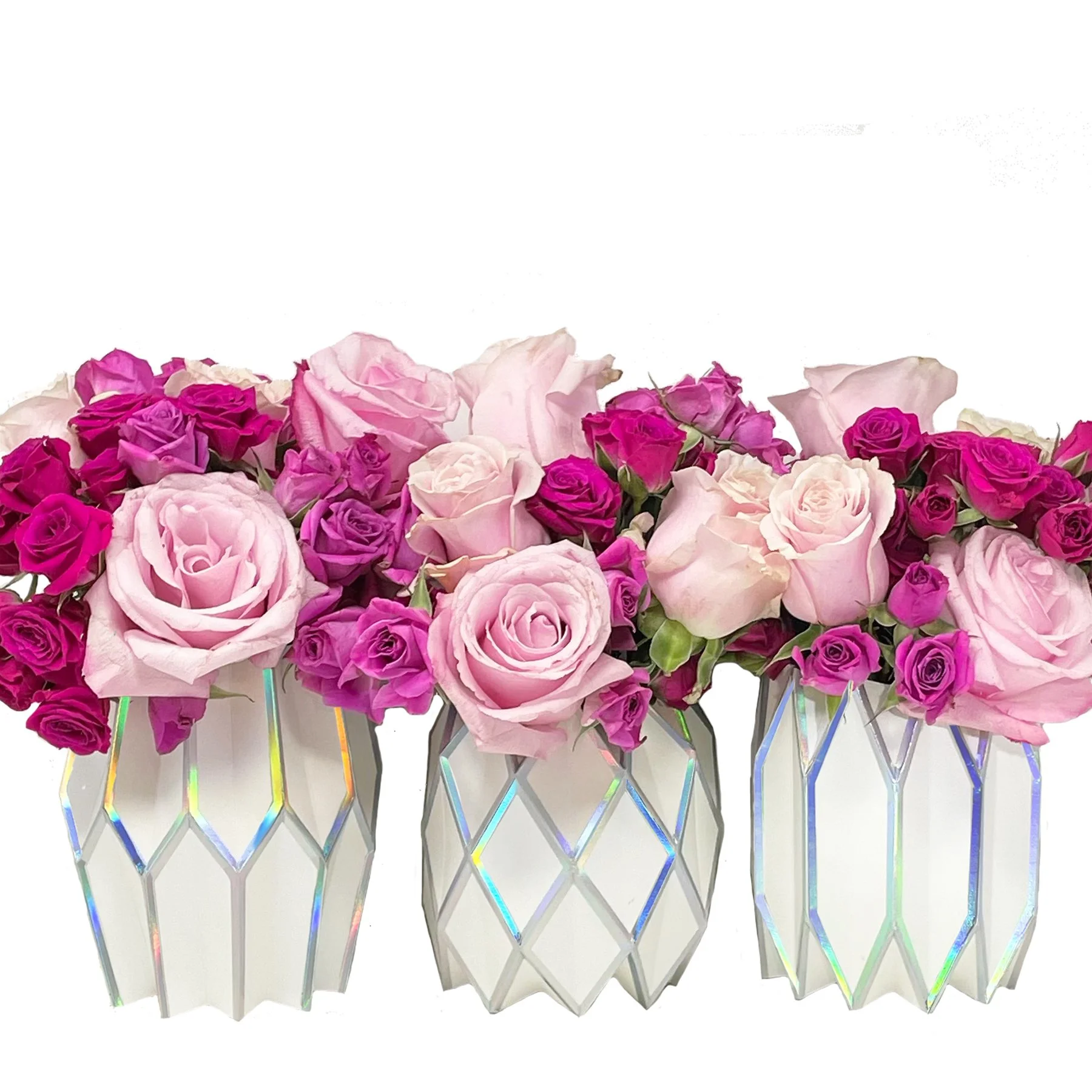 Holographic Vase Wraps Lucy Grymes