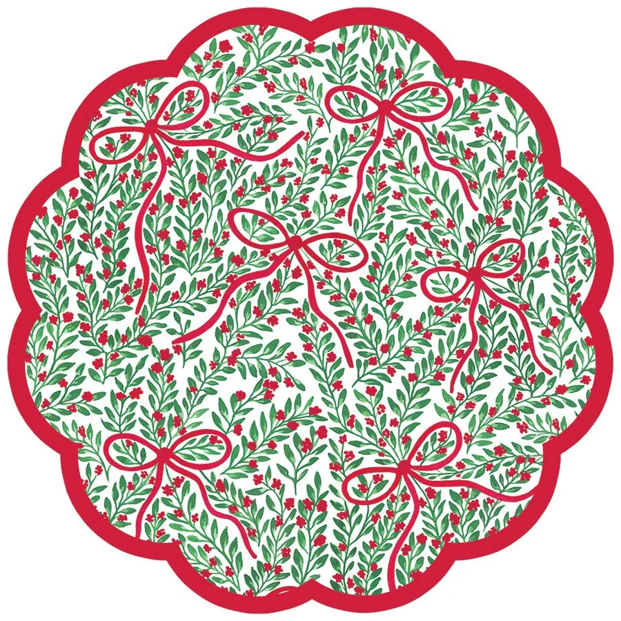 Bow Garden Scalloped Paper Placemats — Lucy Grymes