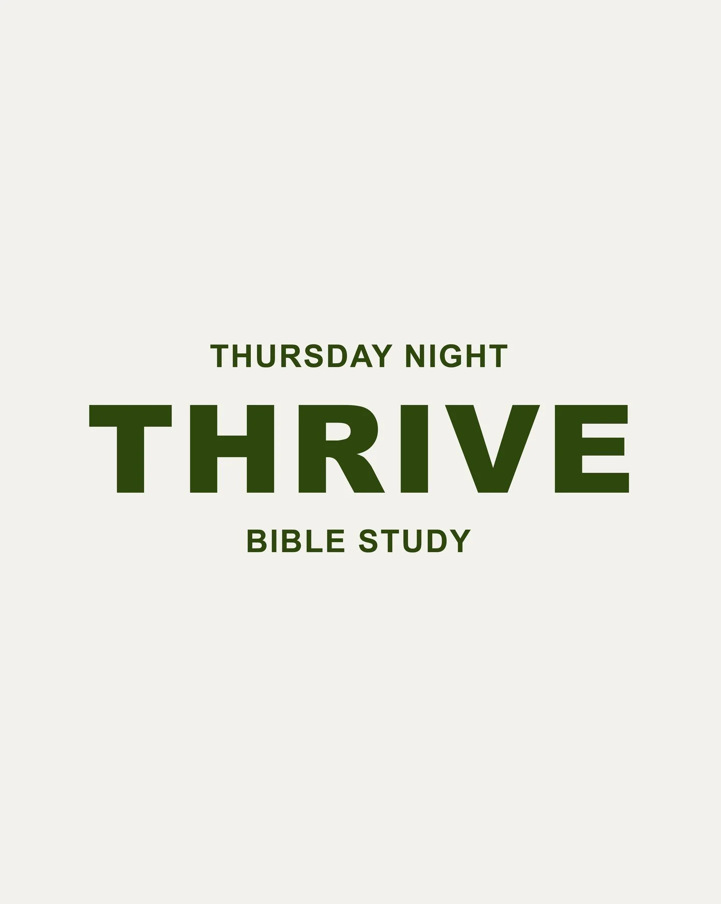 THRIVE | Tonight at 6:30 PM in the BLUU AUDITORIUM