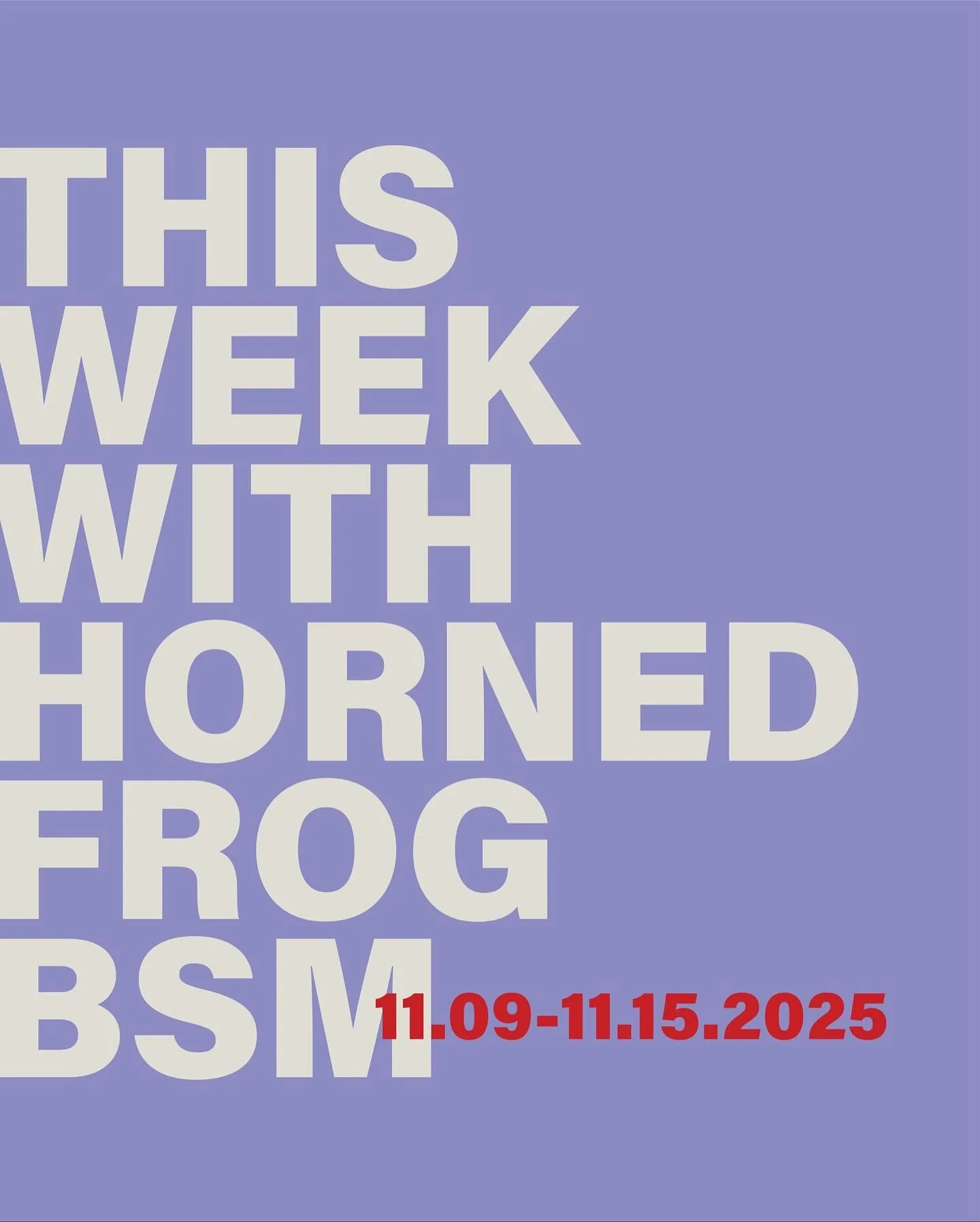 Keep a lookout for what we have going on this week!!