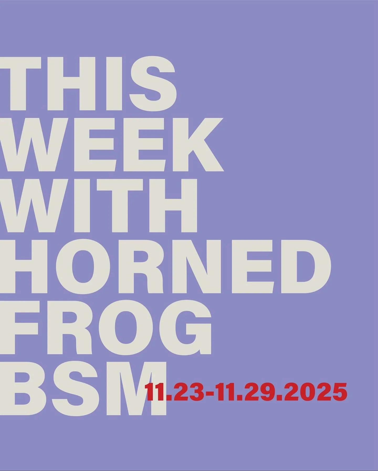 Have a great break Horned Frogs!!