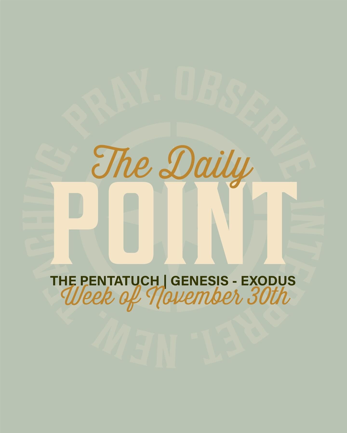 Keep reading with us as we finish Exodus this week!