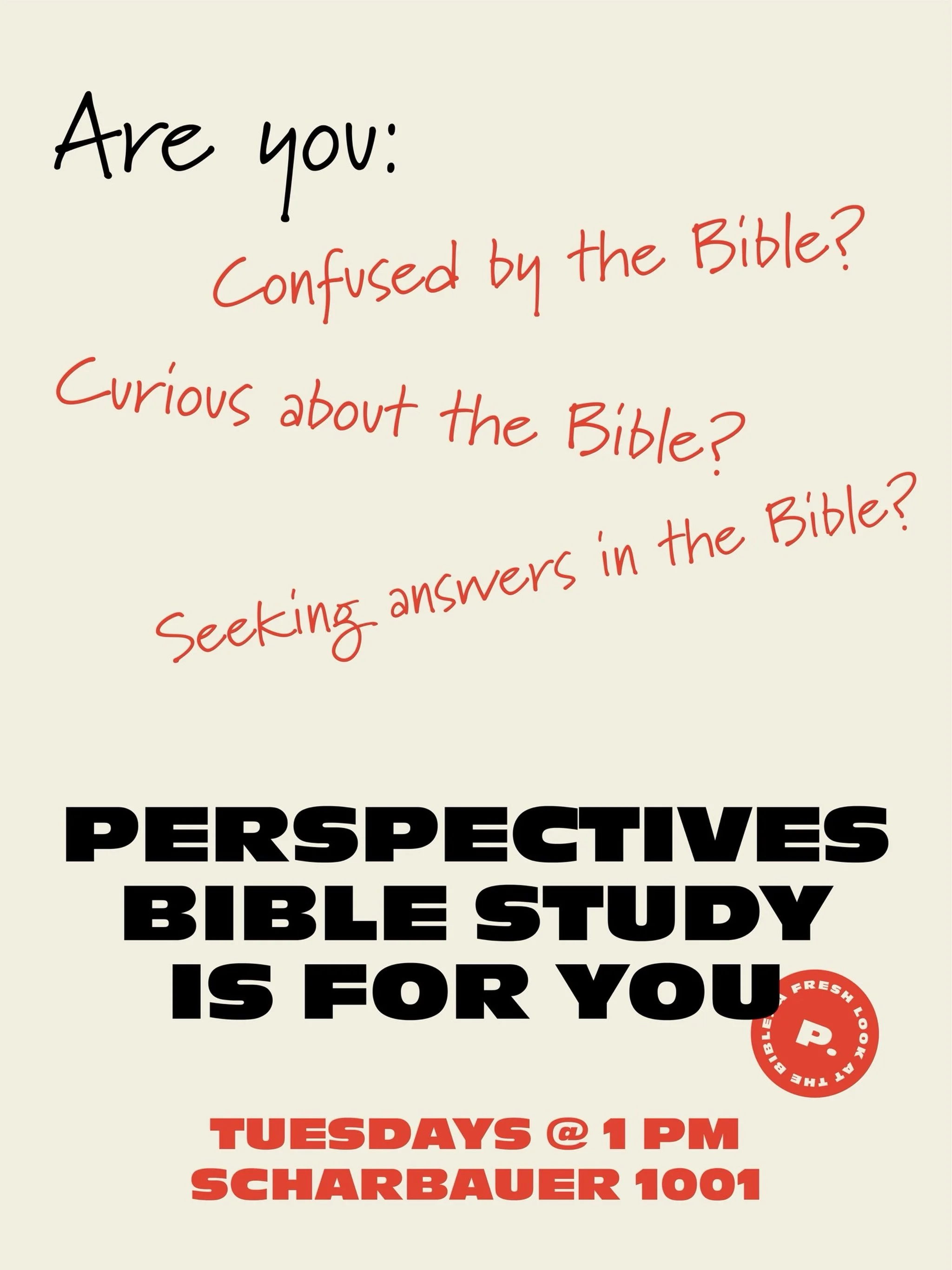 Starts TODAY at 1 pm in Scharbauer Hall, Room 1001 (Debate Chamber). We'd love to see you there!