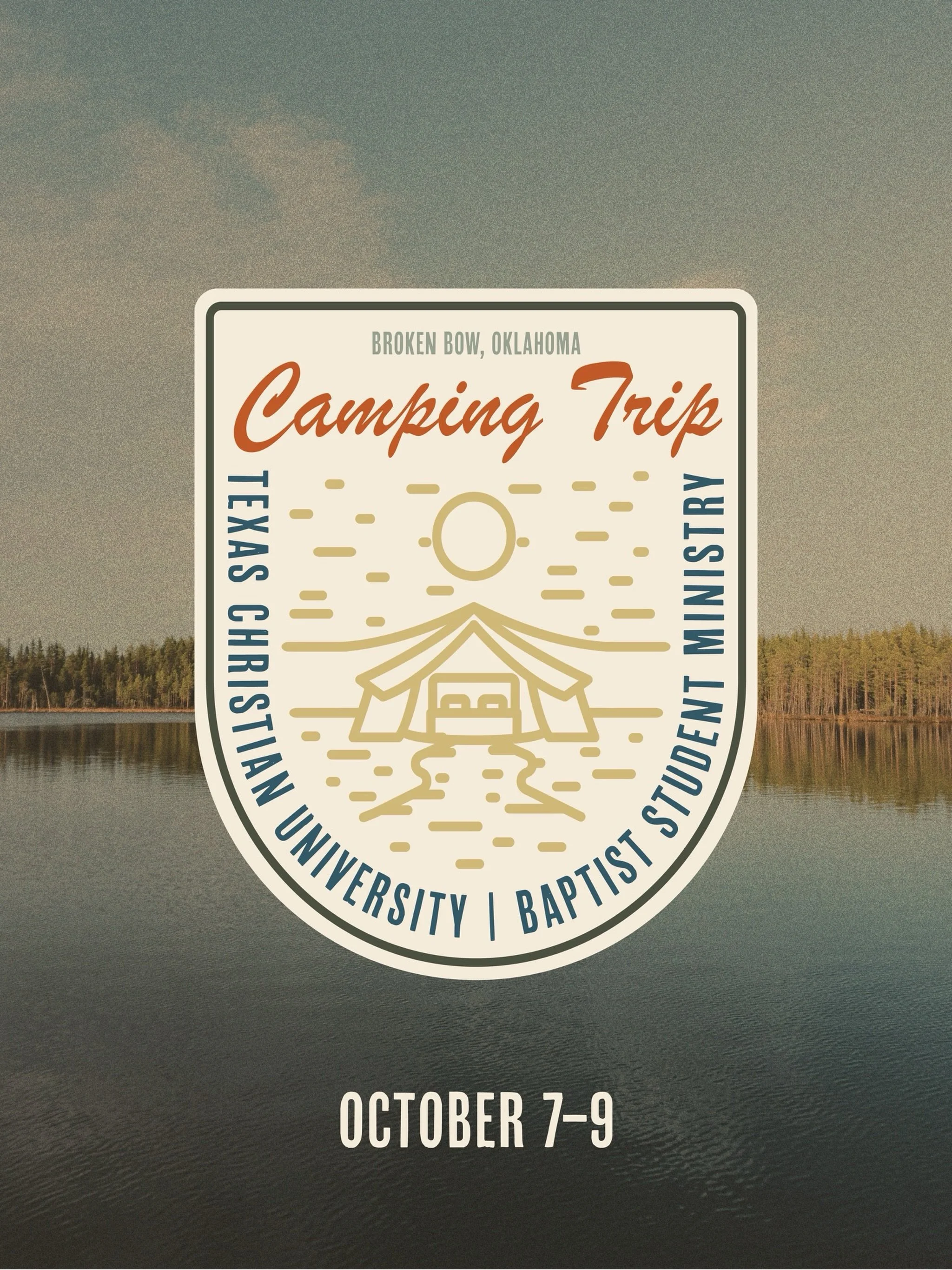 Fall Break Camping Trip and Retreat. October 7-9 in Broken Bow, OK. THE @thewrethridge will be with us to lead devos. Make plans now to be there!  Spend devoted time with God in community along with good food, campfires, hiking, and kayaking.