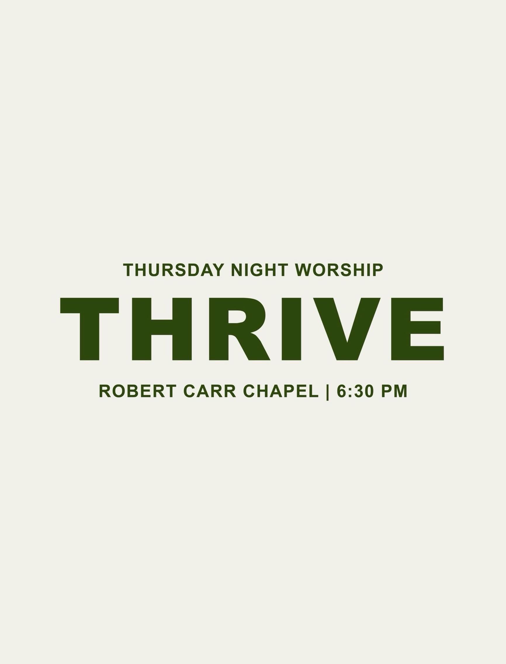 THRIVE IS TOMORROW!! 🙌🐸

Join us tomorrow night at 6:30 in the Chapel for a night of worship, fellowship, and teaching on missions! We&rsquo;ll be looking at the story of the woman at the well in John 4 and what it means to share the Gospel with ot