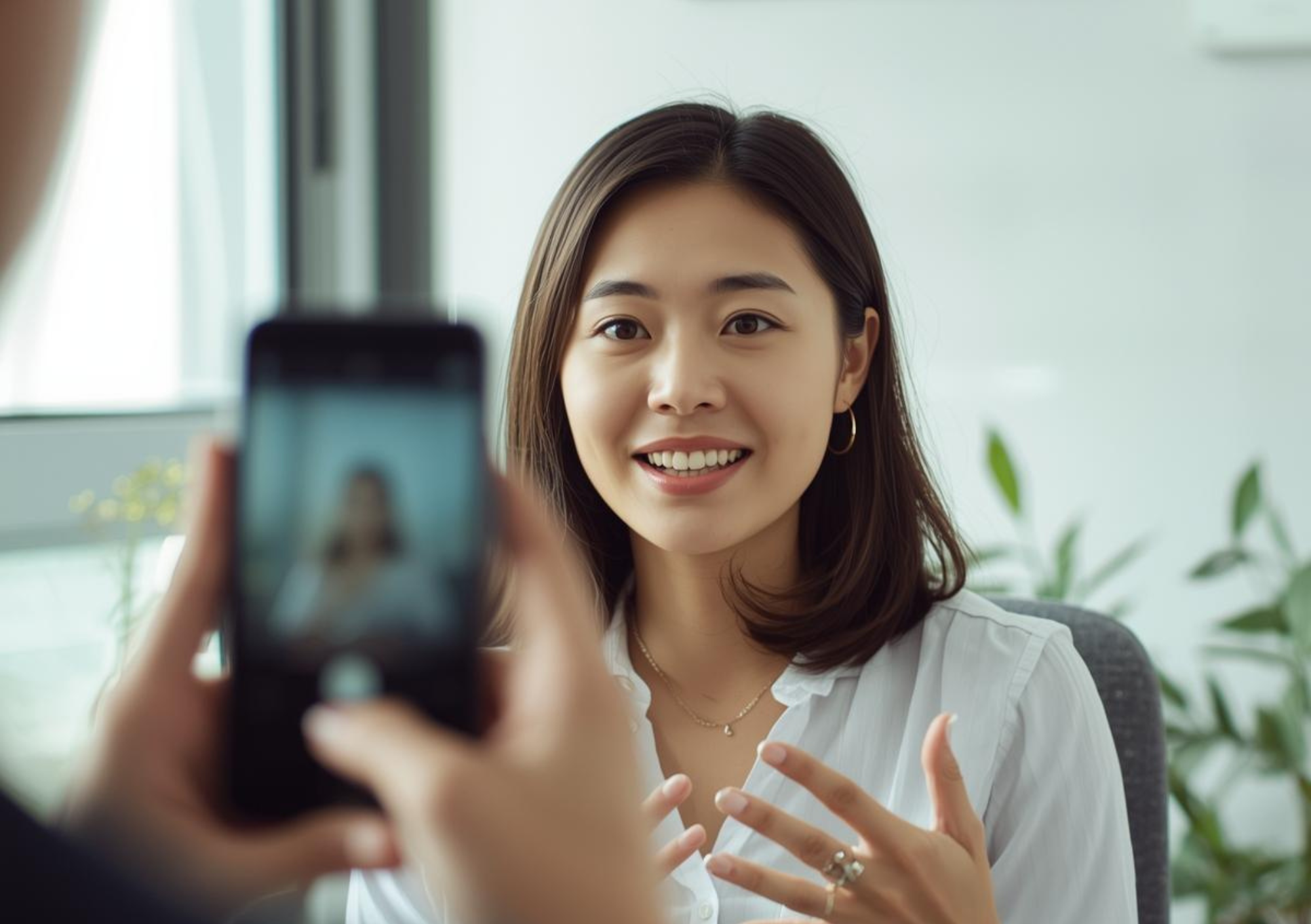 An intuitively gifted practitioner smiling while creating digital content on a laptop, representing soul-aligned solutions and authentic expression for meaningful professional impact.