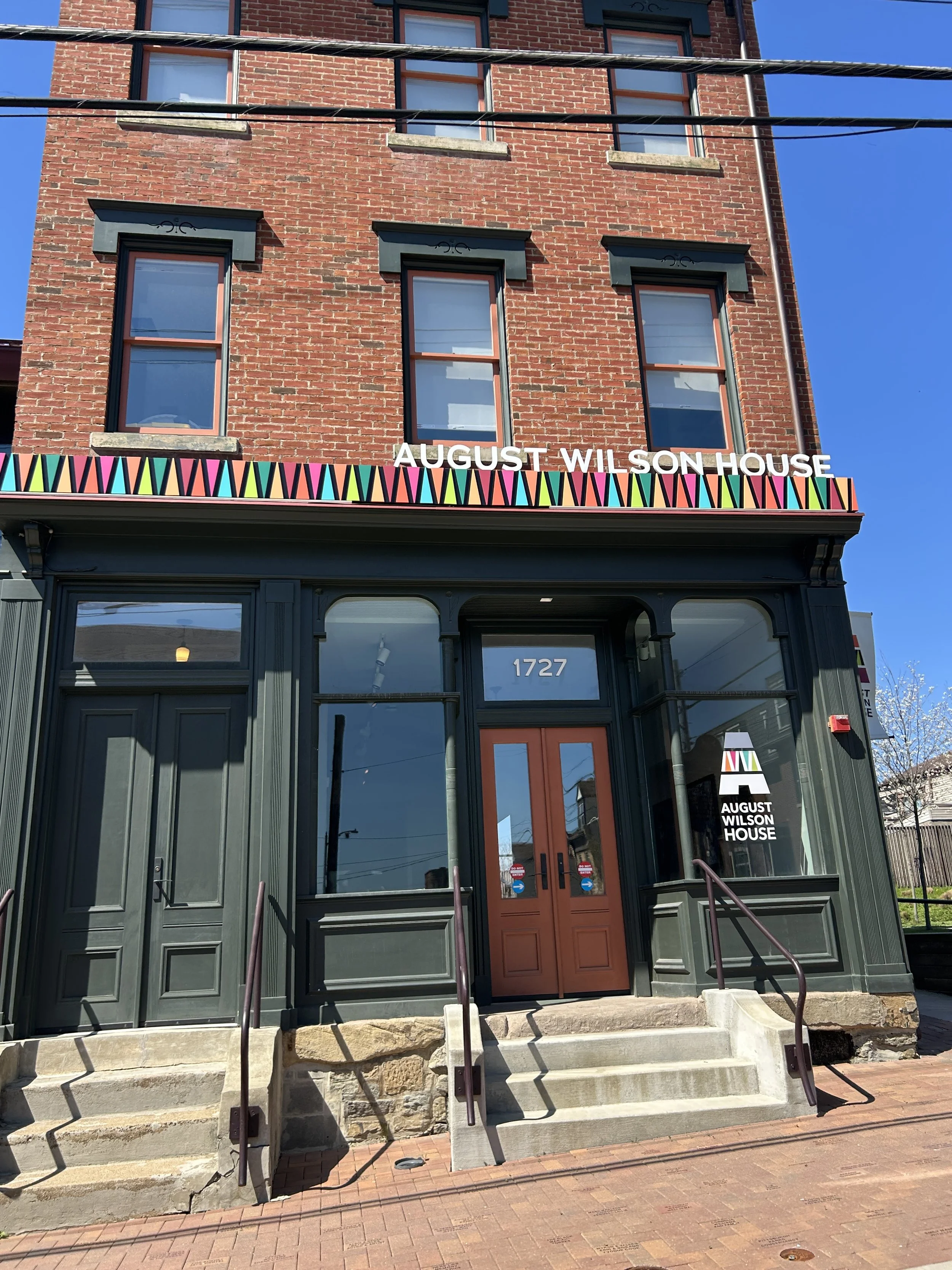 a photo of the front of the August Wilson house