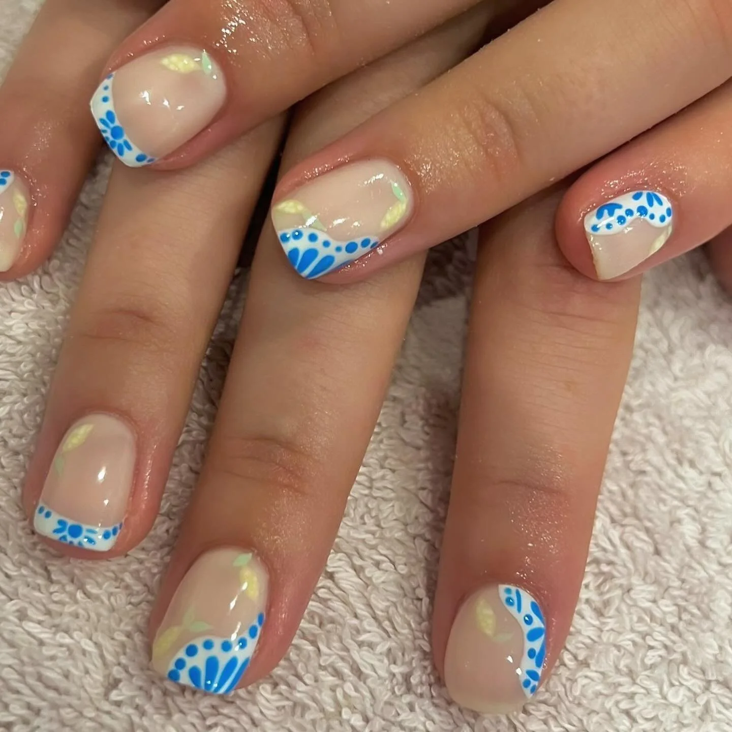 Well somebody is going to have the cutest nails in the whole of Greece &hellip; 🐚💧🇬🇷
Our manicurists Abbie and Teagan are extremely talented at nail art. Please book in advance 🌸 
#manicure #nailart #beautysalon #southwold