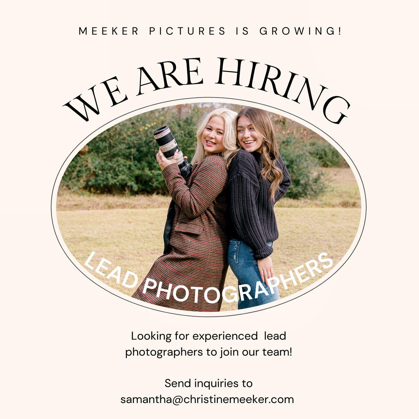 ARE YOU A COOL, FUN, CREATIVE, &amp; EXPERIENCED PHOTOGRAPHER THAT LOVES TO CAPTURE LOVE IN ALL ITS FORMS LOOKIN TO JOIN A TEAM OF COOL, FUN, CREATIVE PHOTOGRAPHERS THAT ALSO LOVE TO CAPTURE LOVE IN ALL ITS FORMS?!?!?!? If yes, we want you!!

Sorry f