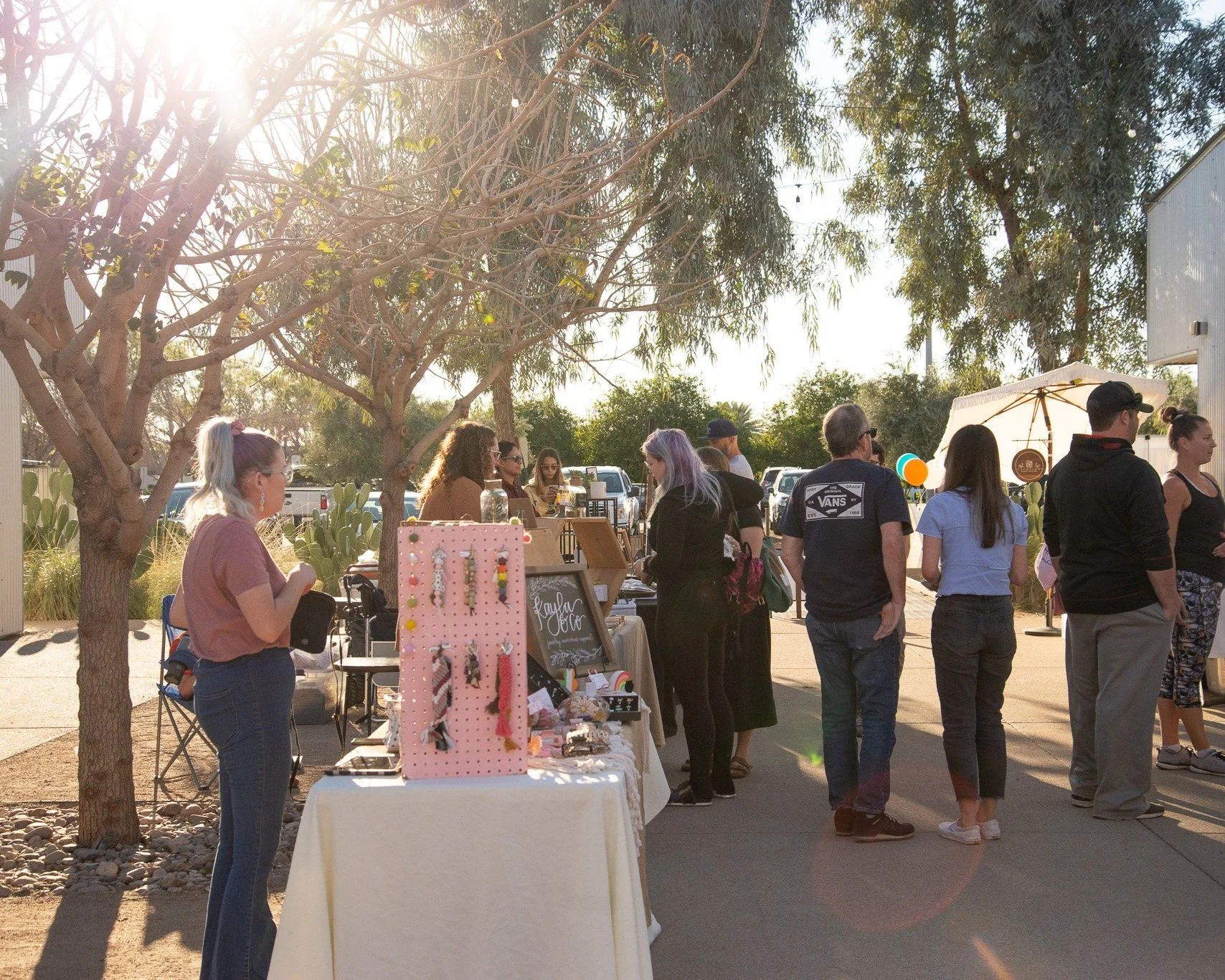 local vendor at booth