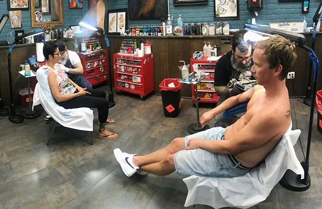 TGIF. @josecordova and @brass305 are here all day. #walkinswelcome #7daysaweek #southbeach #miami #tattoo #thesolidink #miamiink