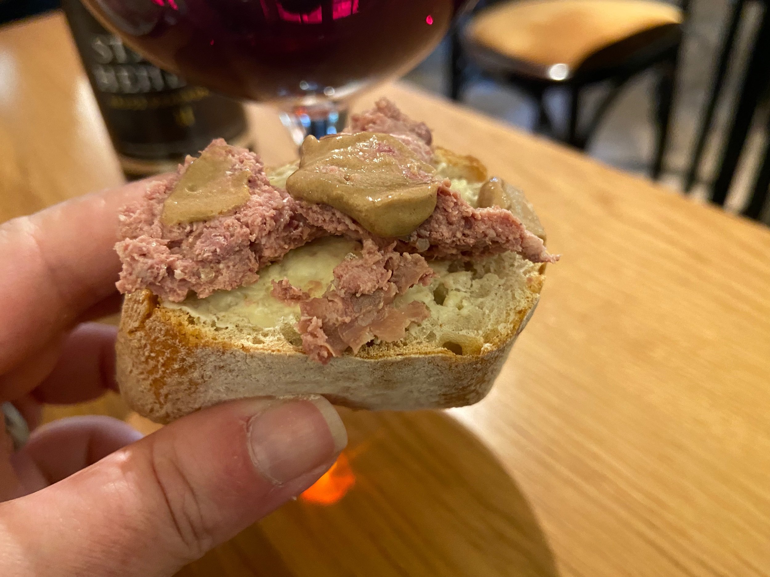  Pate and beer 