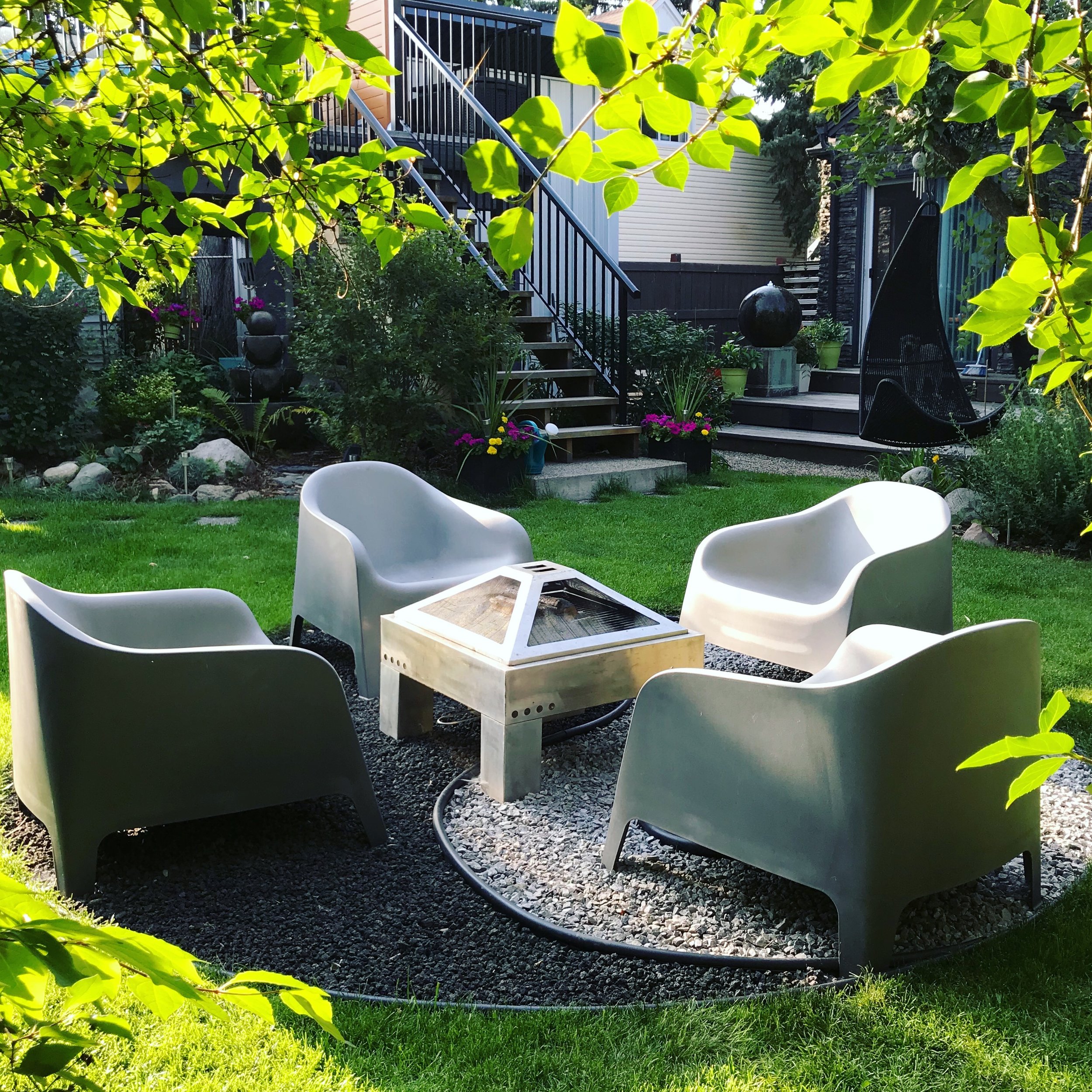 Yin Yang Fire Pit-Patio Furniture-Landscape Design-Style Maven Decor Interior Design-Edmonton Canada