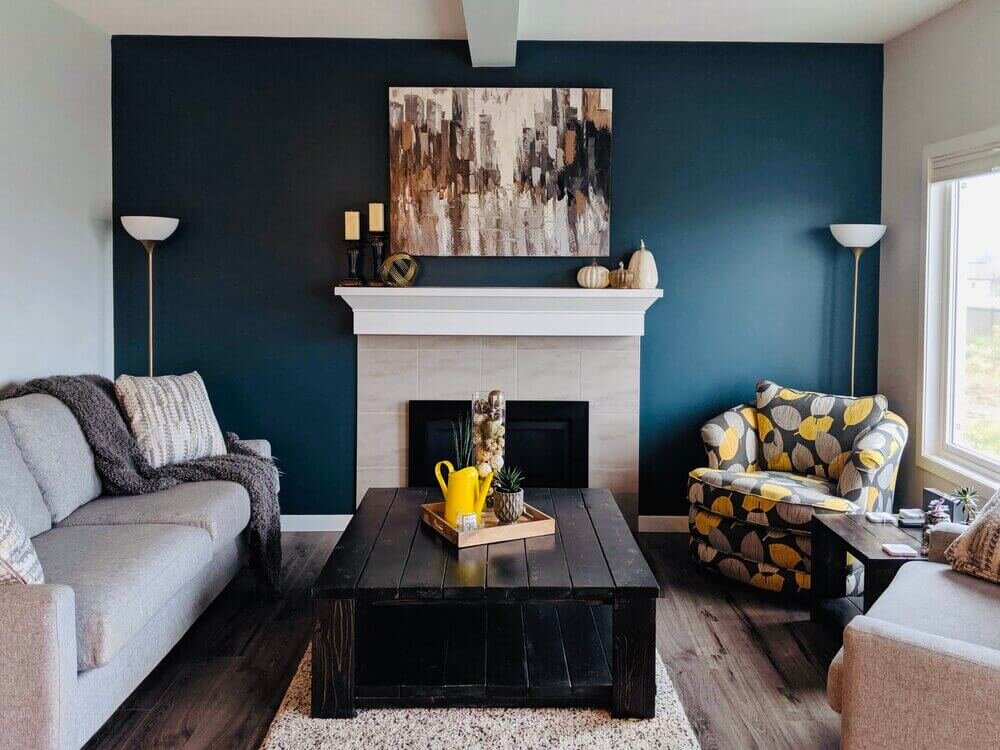 After-Style Maven Decor-Feature Wall-Living Room-Edmonton Canada