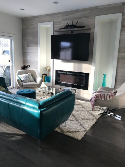 Before-Modern-Minimal-Living Room Design-Style Maven Decor-Edmonton Canada