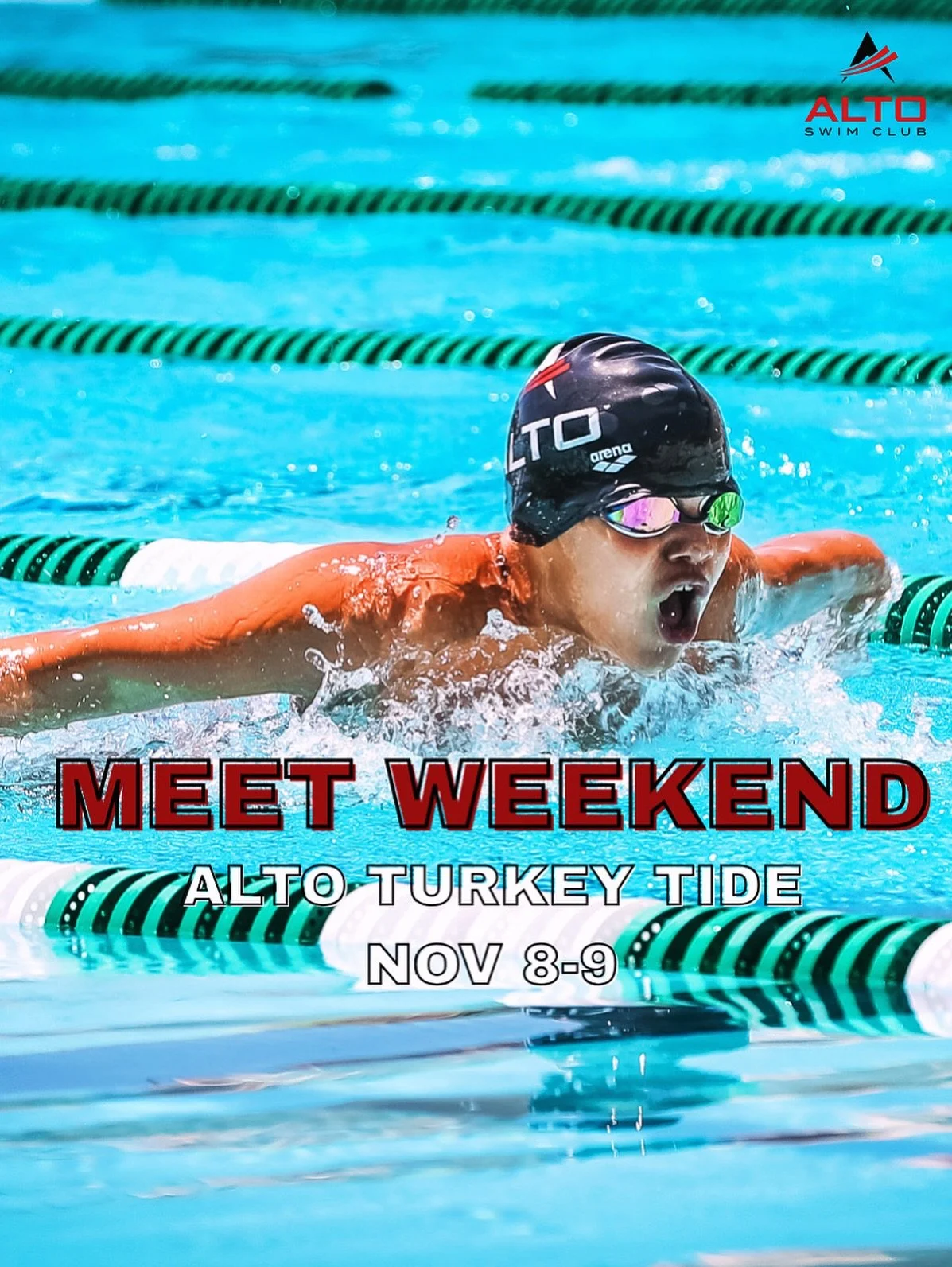Alto&rsquo;s Age Group program is racing this weekend at the Alto Turkey Tide meet! 💪🏾💥 Excited for some fast swimming ahead! Let&rsquo;s go Alto!! #FasterWithAlto #GreaterTogether