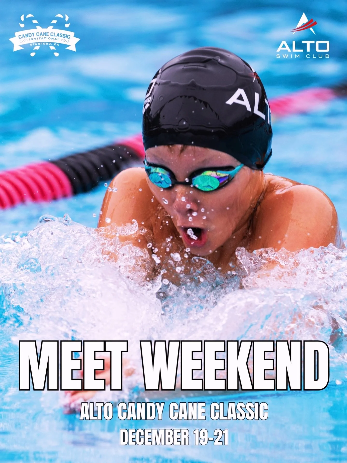 We will be racing this weekend at the Alto Candy Cane Classic! It will be held at Stanford&rsquo;s Avery Aquatic Center, one of the premier venues in the country! Let&rsquo;s get ready to swim fast and have fun! #LetsGoAlto #FasterWithAlto #GreaterTo