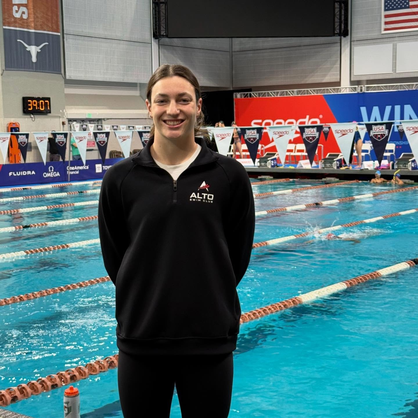 Team Record! 🔥 Congratulations to Maren Byrne on setting a new 17-18 girls team record in the 200 IM! Maren posted a 2:18.03, earning a spot in finals at the Pro Series Meet in Austin! Way to go @maren.byrne ! Let&rsquo;s Go Alto! #greatertogether #