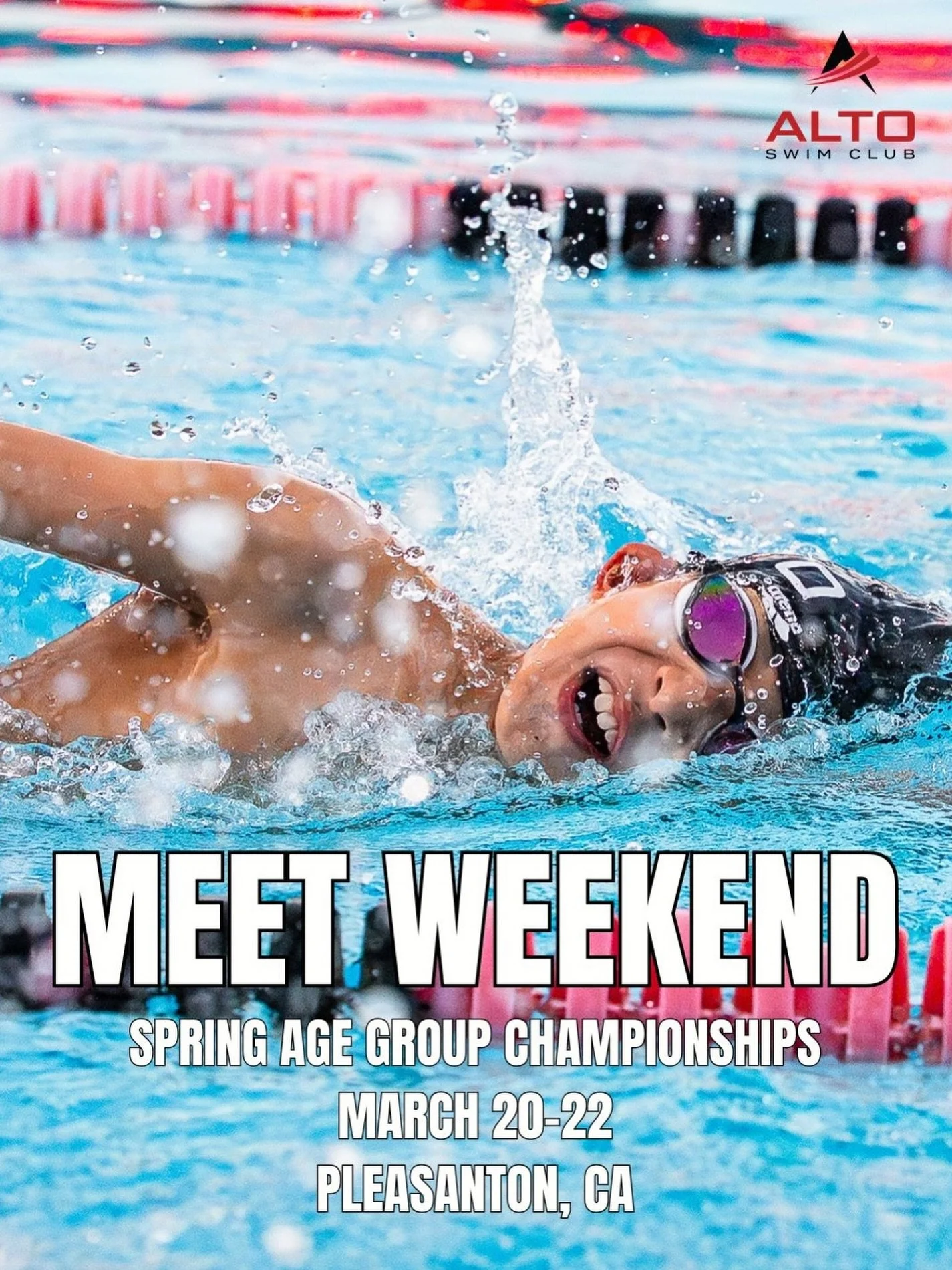 We are sending 94 Alto athletes to race this weekend at Spring Age Group Champs in Pleasanton! Let&rsquo;s get ready for some fast swimming! Let&rsquo;s go Alto!! 🔴⚪️⚫️ #FasterWithAlto #GreaterTogether