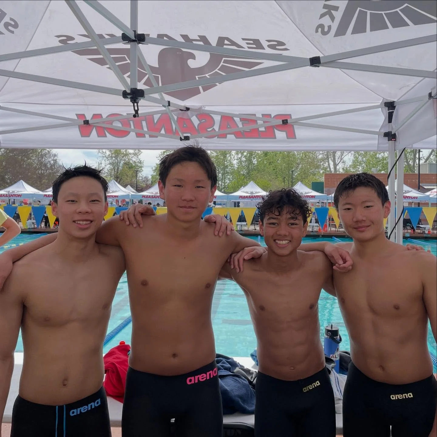 Alto Team Record! 🔥Alex, Dylan, Daniel, and Logan smashed the 13-14 boys 400 freestyle relay team record by 6 seconds! They posted a time of 3:16.82. Let&rsquo;s go Alto! #altorecordbreakers #fasterwithalto #greatertogether