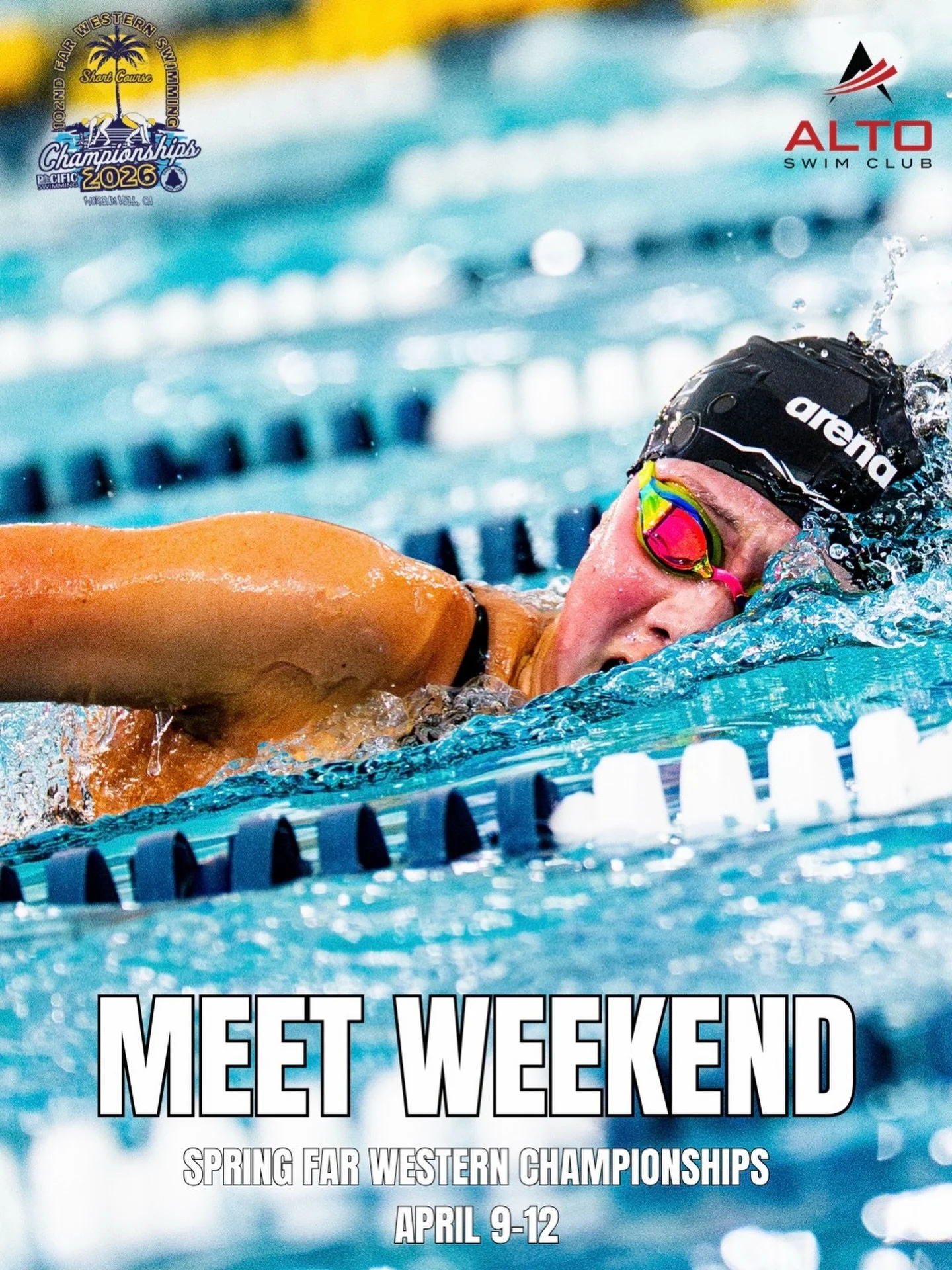 We are gearing up to race this weekend at the Spring Far Western Championships held in Morgan Hill! Let&rsquo;s get excited for a lot of fast swimming ahead! 😁🏊&zwj;♂️🏊&zwj;♀️🌟 #LetsGoAlto #FasterWithAlto #GreaterTogether