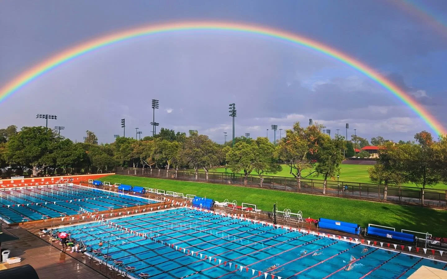 Grateful to swim here everyday! 🌈 #altoswimclub #goalto