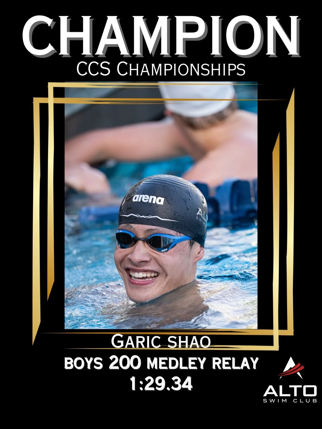 🔥🔥 Huge congratulations to Garic Shao for multiple Top-10 finishes at CCS Championships this past weekend in San Jose! We are so proud of you! Next Up&hellip; States! Let&rsquo;s go Garic &amp; let&rsquo;s go Alto! 😤🌟🏊&zwj;♂️ #LetsGoAlto #Faster