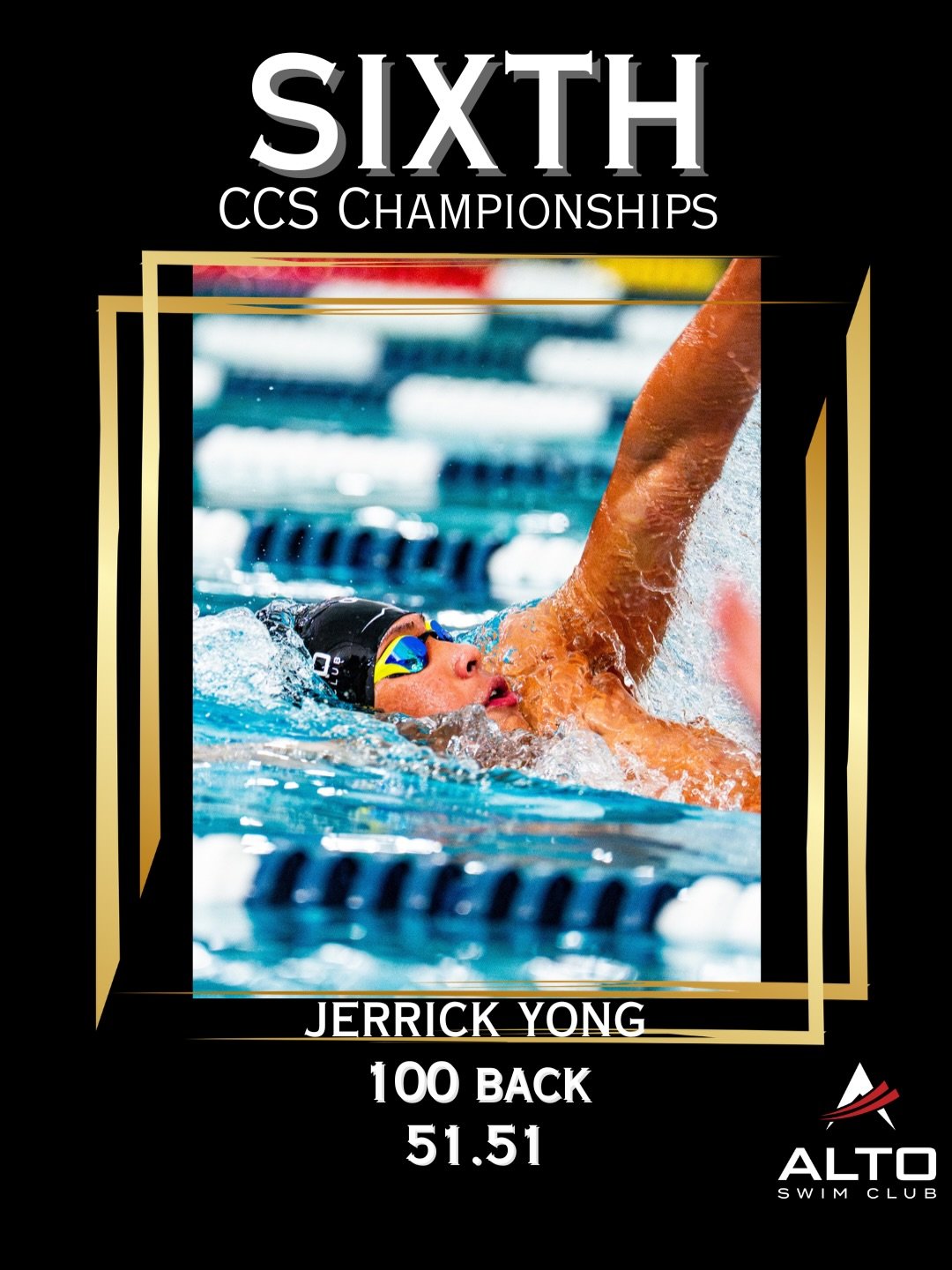 🔥🔥 Huge congratulations to Jerrick Yong for an outstanding performance this past weekend at CCS Championships held in San Jose! We are so proud of you! Next up&hellip; States! 😤 Let&rsquo;s go Jerrick &amp; let&rsquo;s go Alto! #LetsGoAlto #Faster