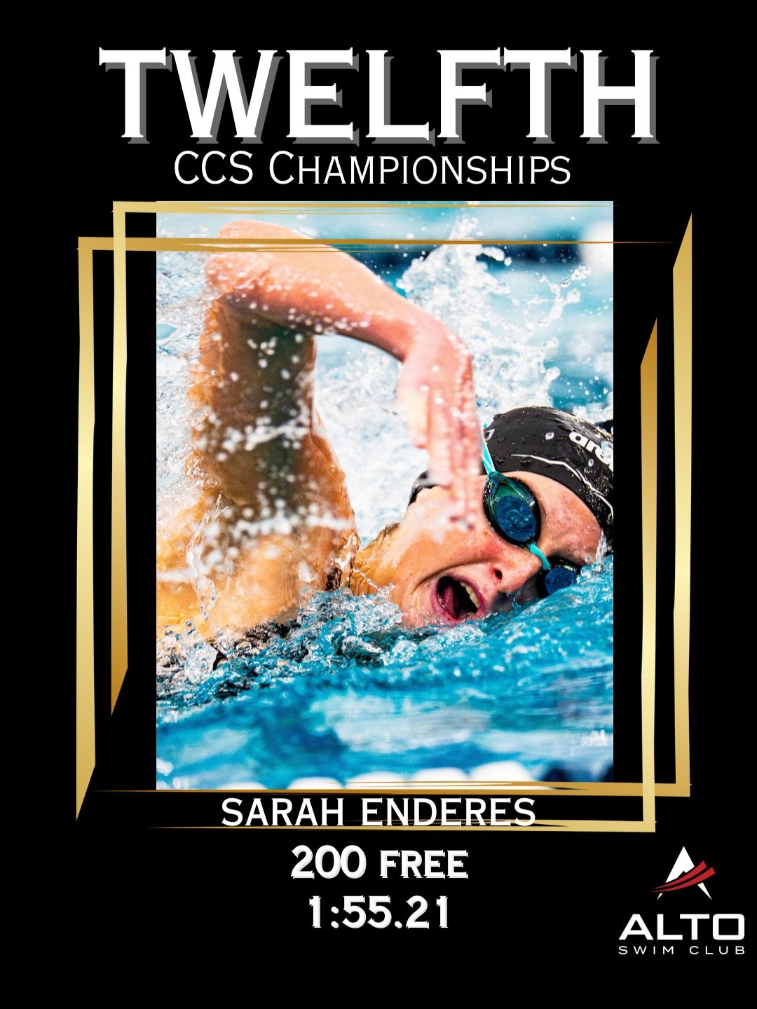 🔥🔥 Huge congratulations to Sarah Enderes for an outstanding performance this past weekend at CCS Championships held in San Jose! We are so proud of you! Next up&hellip; States! 😤 Let&rsquo;s go Sarah &amp; let&rsquo;s go Alto! #LetsGoAlto #FasterW