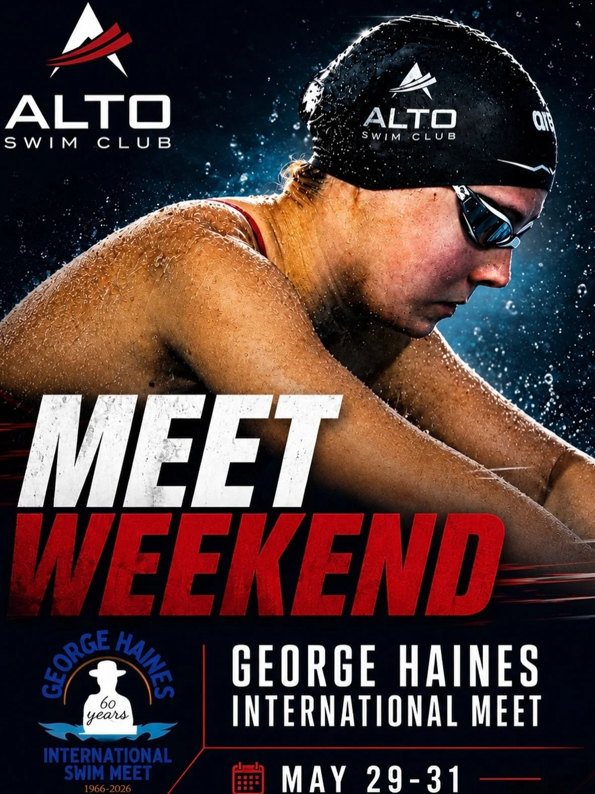 Alto&rsquo;s senior program is gearing up to race this weekend at the George Haines International Meet in Morgan Hill! Who&rsquo;s ready for some fast swimming⁉️ Let&rsquo;s go Alto! #FasterWithAlto #GreaterTogether