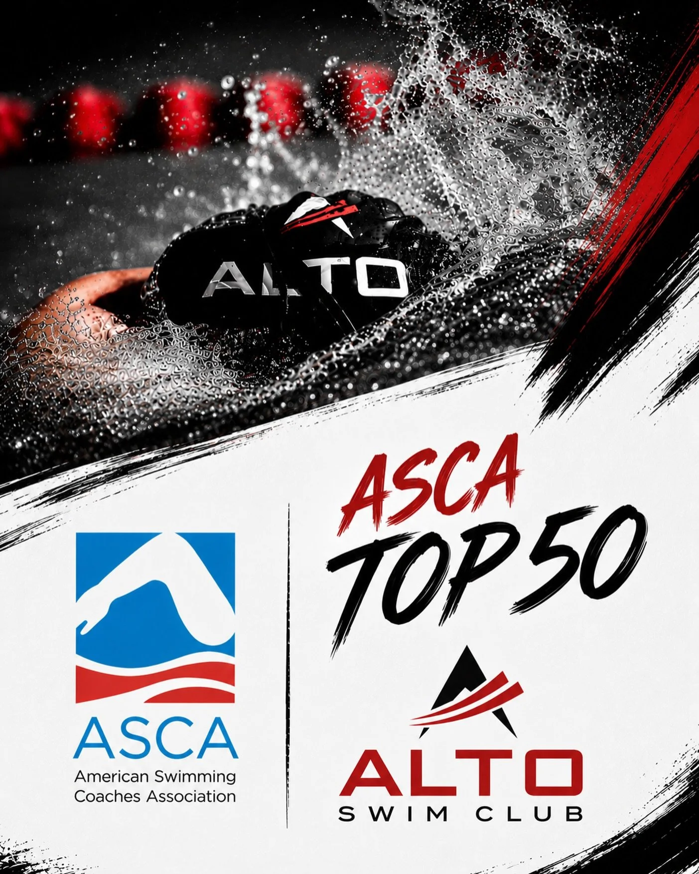We are proud to announce that Alto Swim Club has been named one of ASCA&rsquo;s Top 50 Teams! With hundreds of clubs recognized nationwide, this honor places Alto among the best of the best in the US! 
Huge congratulations to our swimmers, coaches, a