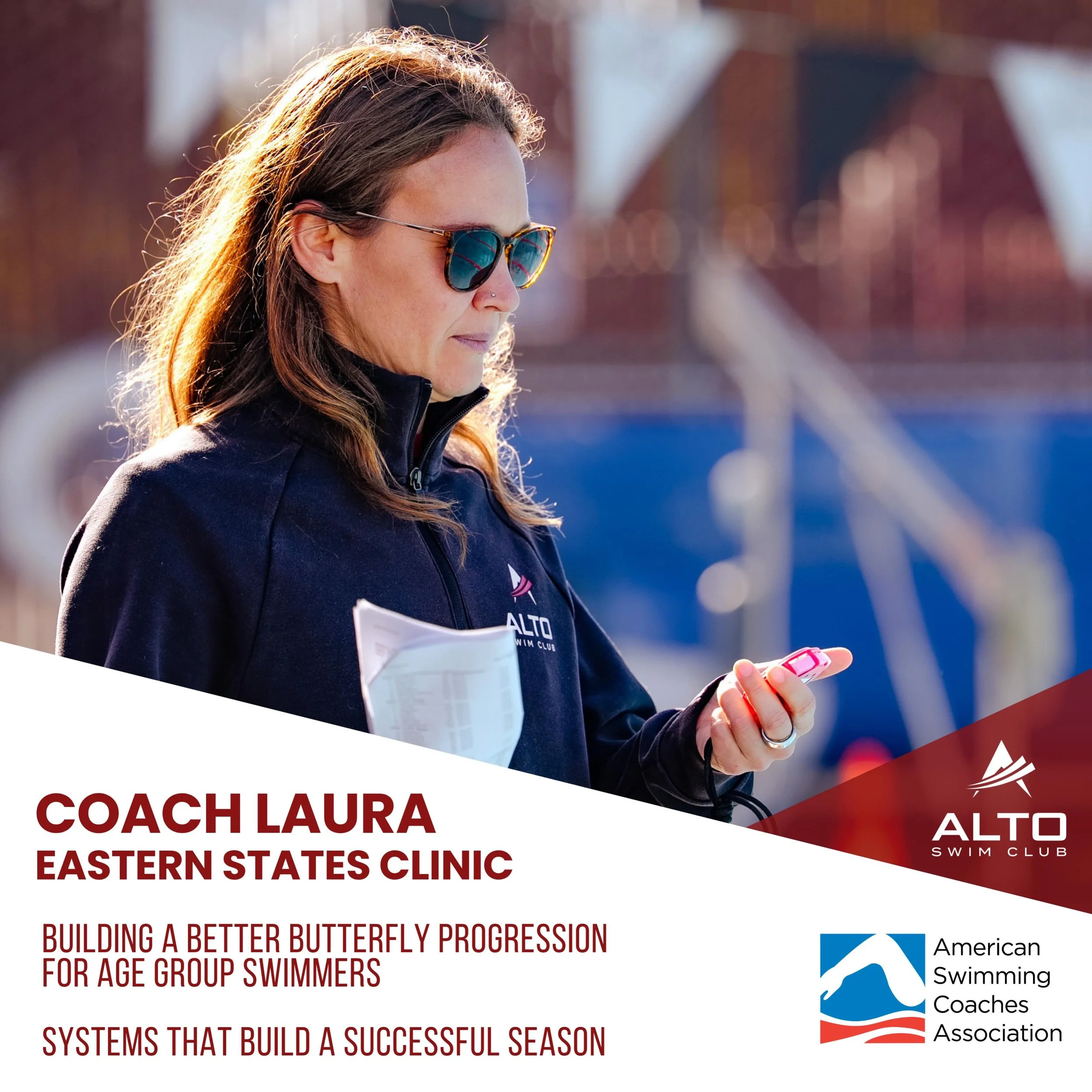 Coach Laura is presenting at @ascaswimming Eastern States Clinic this weekend in Pennsylvania, sharing ideas and connecting with coaches from across the country!

Building a Better Butterfly Progression for Age Group Swimmers

Systems That Build a Su