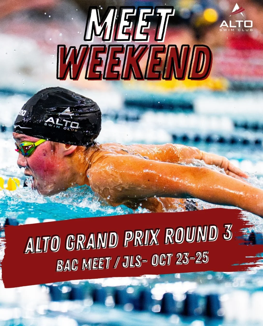 Alto Grand Prix Round 3 is upon us! Let&rsquo;s get ready for some fast swimming! #LetsGoAlto #FasterWithAlto #GreaterTogether