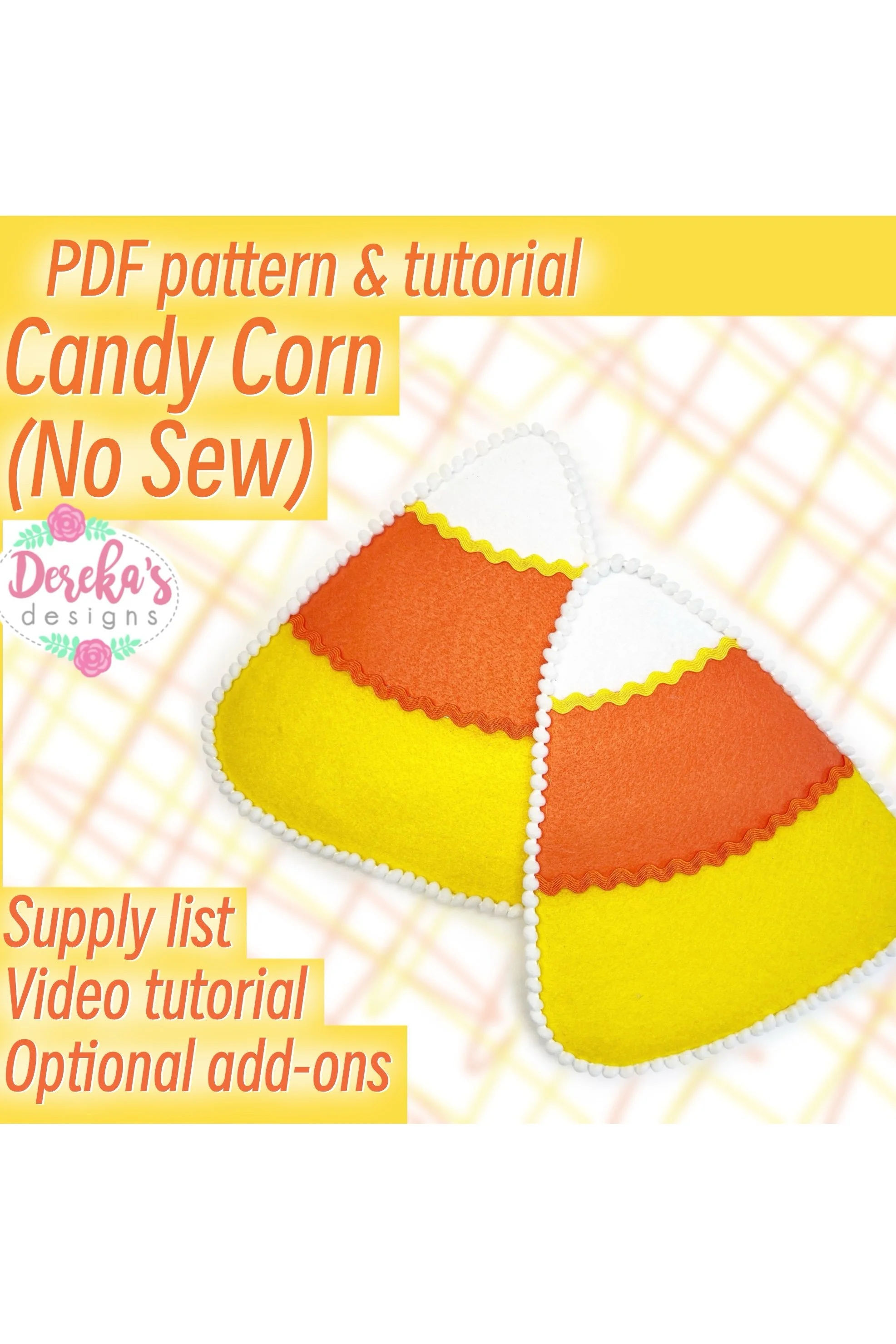 Candy Corn Pattern (no sew) - Digital Download