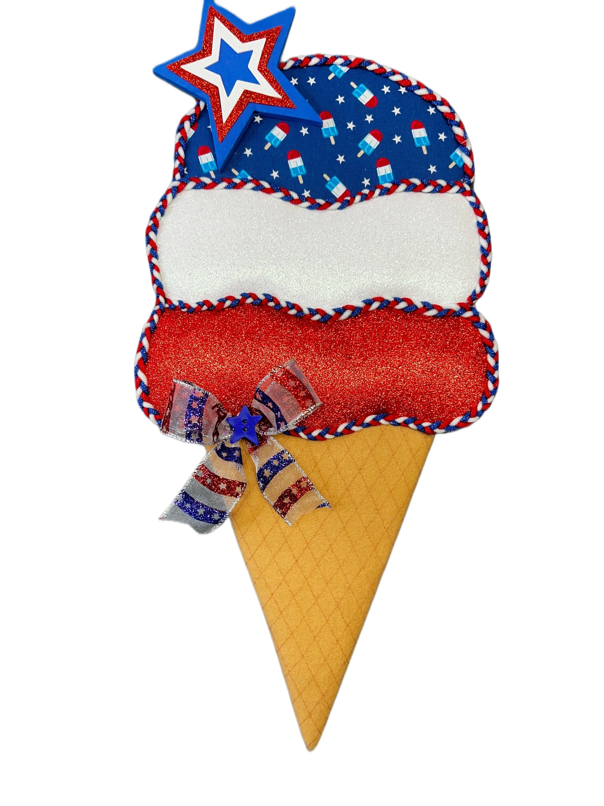 Patriotic Ice Cream Cone