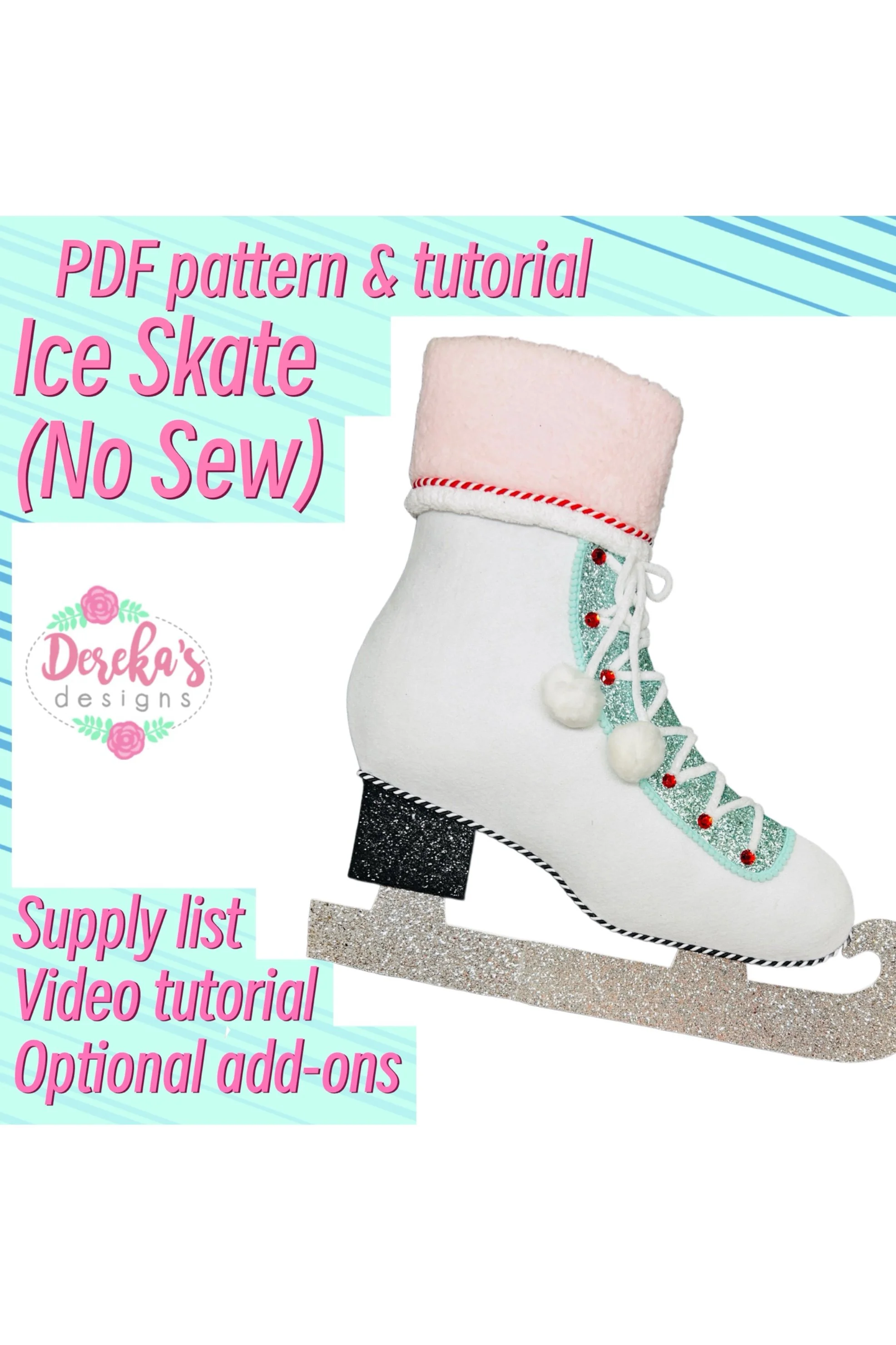 Ice Skate Door Hanger