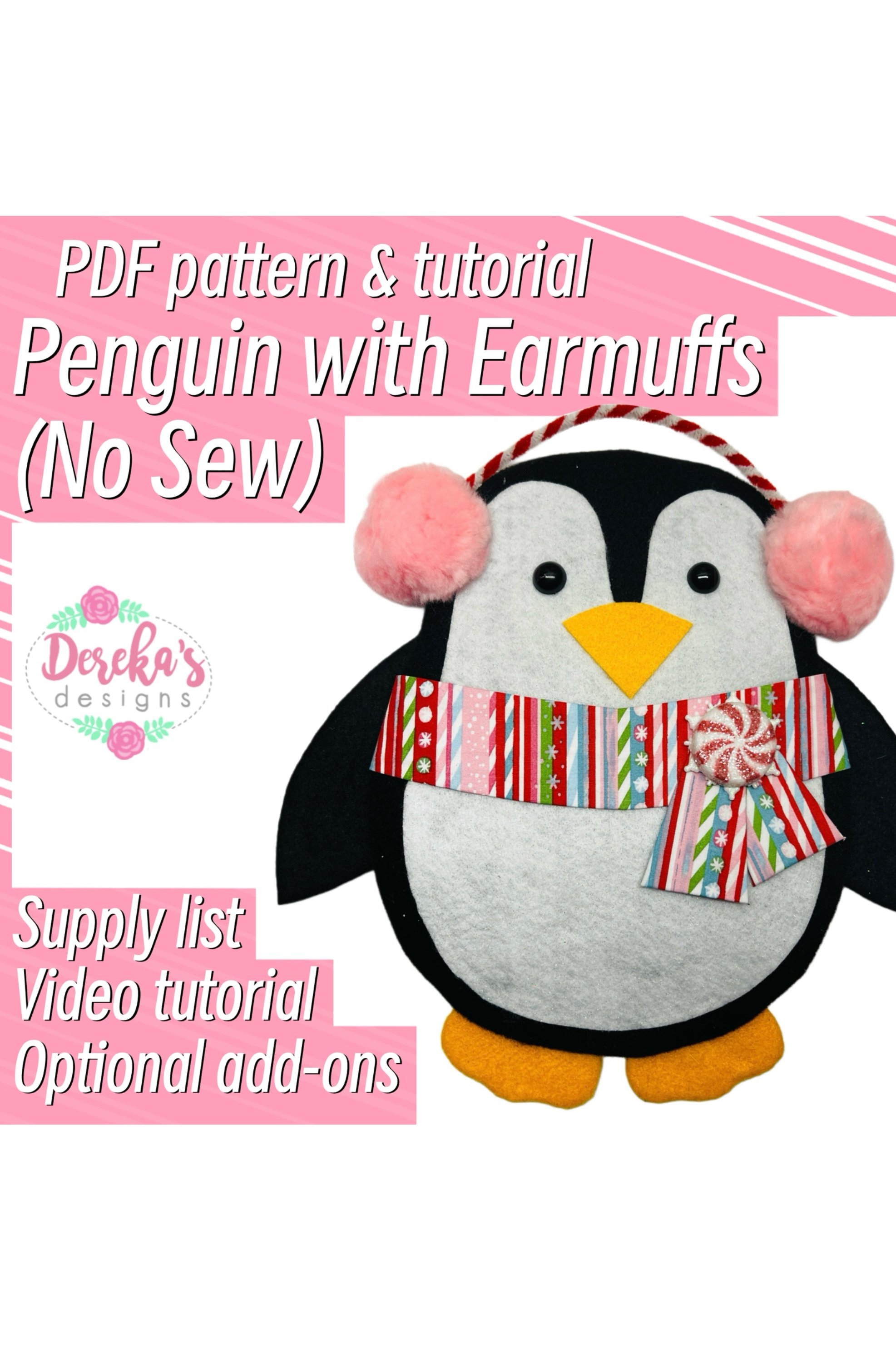 Penguin w/Earmuffs- Digital Download