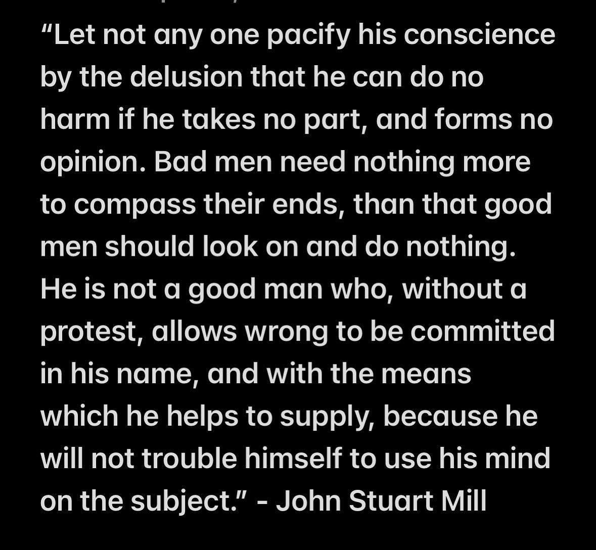 Make no mistake: in the face of injustice, anyone telling you that nothing can or should be done, is not a good man.

Fun fact, protesting is now illegal or highly regulated to the point of ineffectiveness, in 11 states.
It&rsquo;s almost like those 