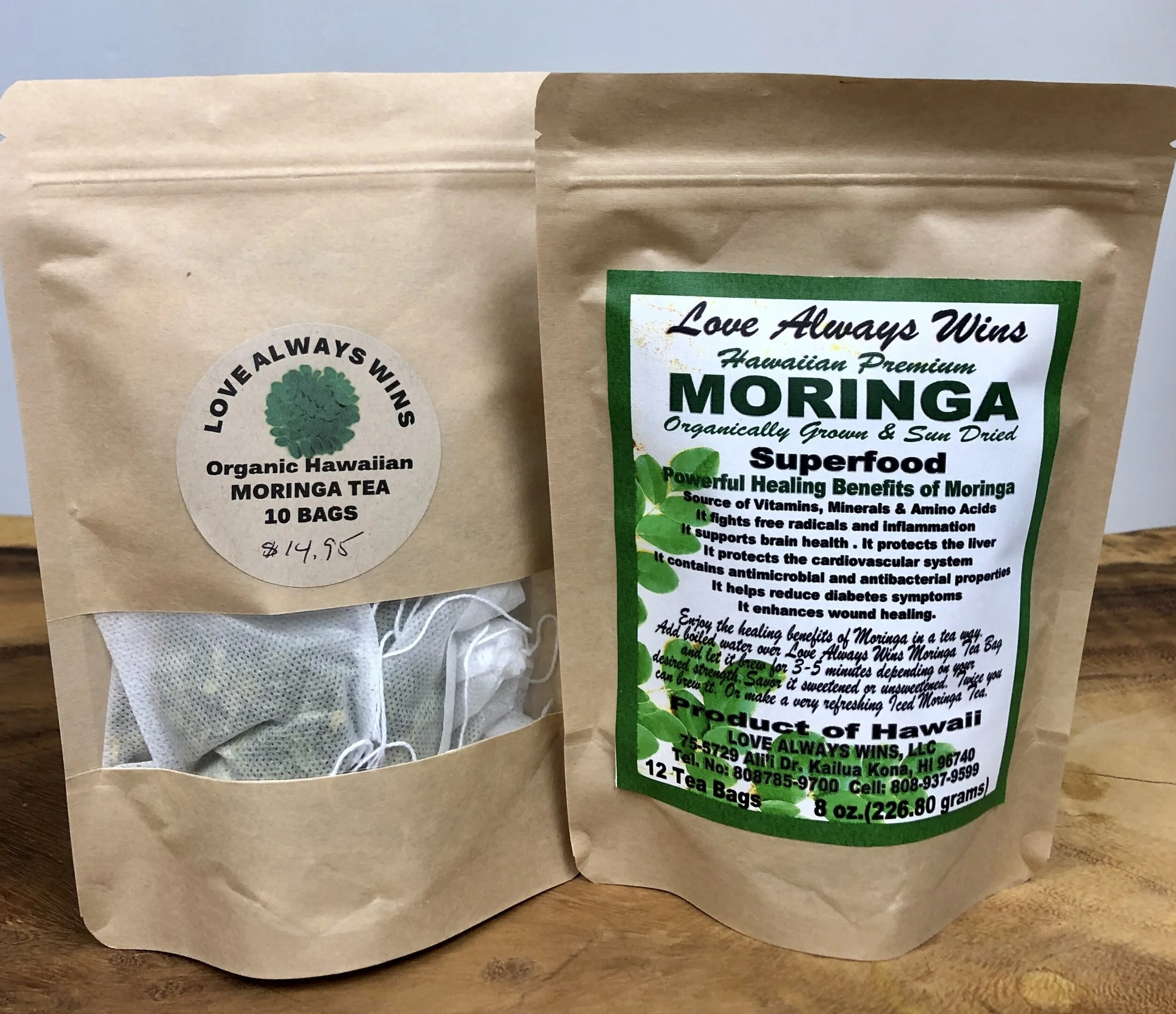 Love Always Wins Organic Hawaiian Moringa Tea
