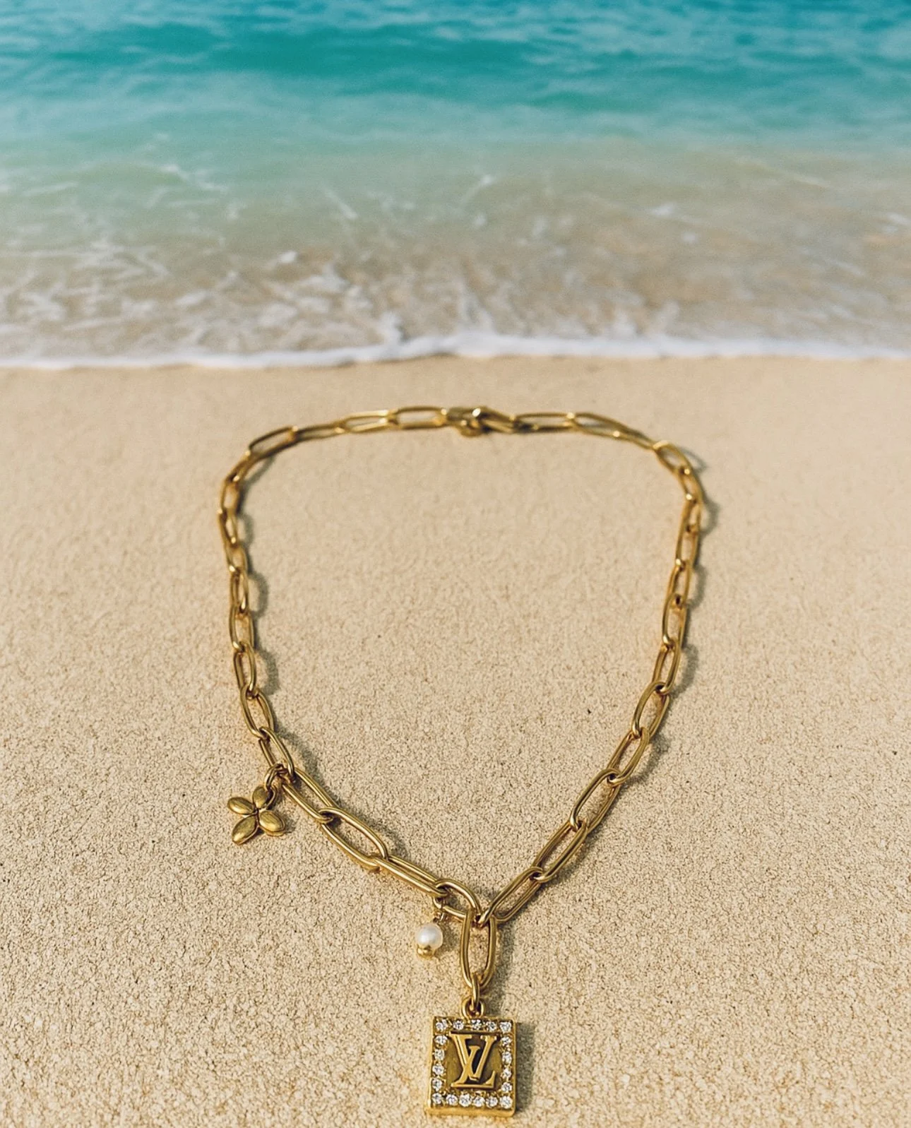 Vintage LV Charm Necklace