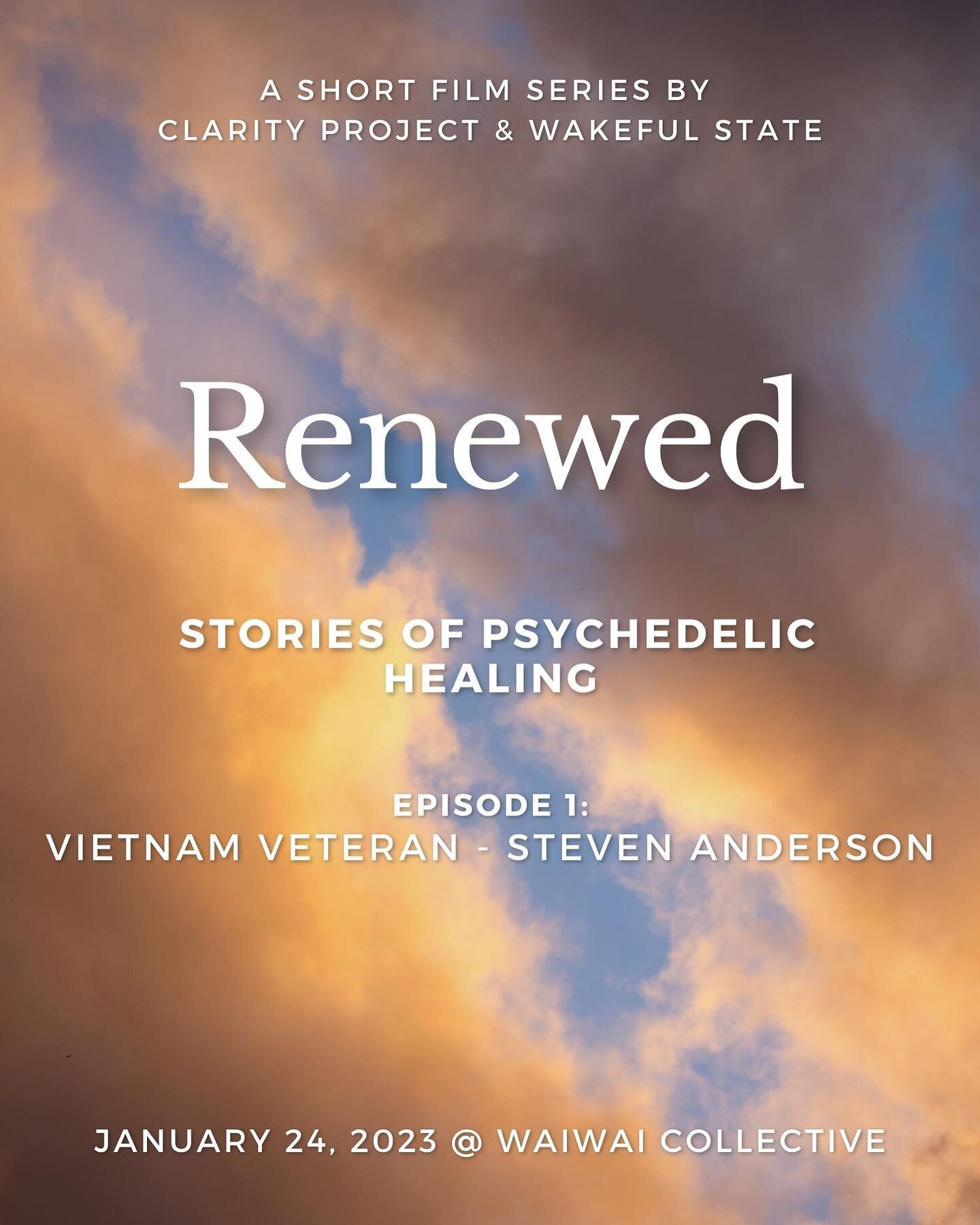 🌈 UPCOMING IN-PERSON EVENT 🌞 The Politics of Psychedelics ☼ and a screening of our short film 🍄 Renewed - Stories of Psychedelic Healing ❤️&zwj;🩹 w/Vietnam Veteran - Steven Anderson🎥

Join @clarityhawaii for a public event at 📍@waiwaicollective