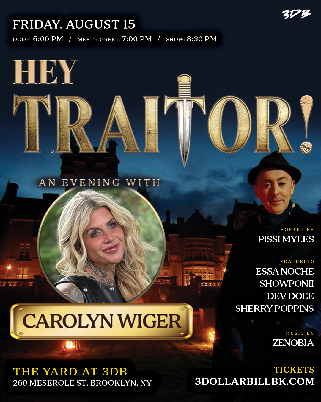 HEY TRAITOR! An Evening With Carolyn Wiger