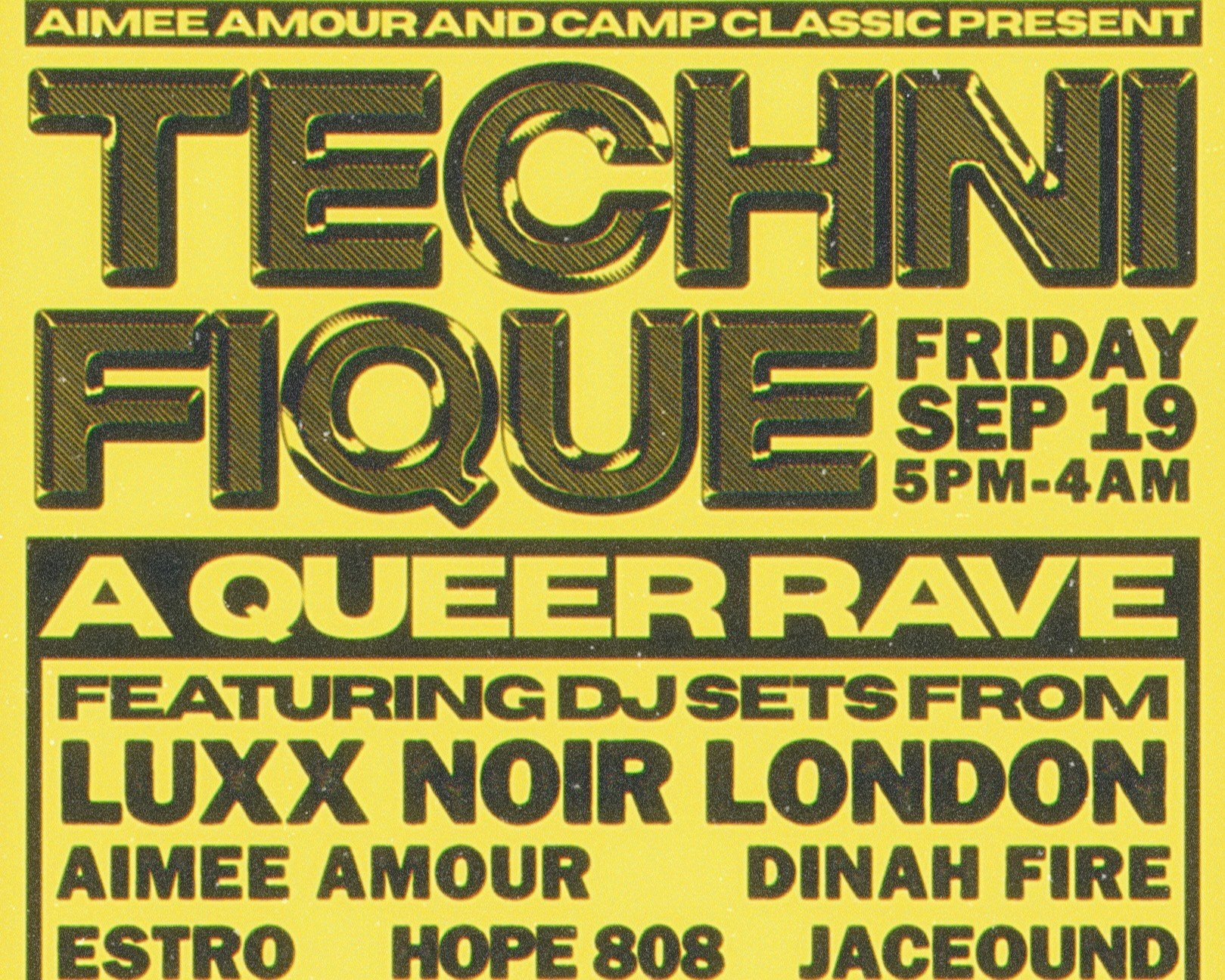 TECHNIFIQUE: A Queer Rave